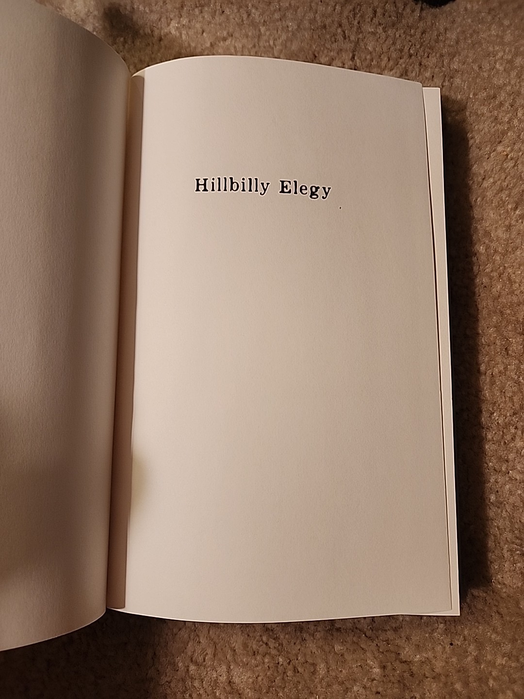 Hillbilly Elegy, J.D. Vance, True 1st Edition/1st Printing, 2016, HC/DJ, Rare