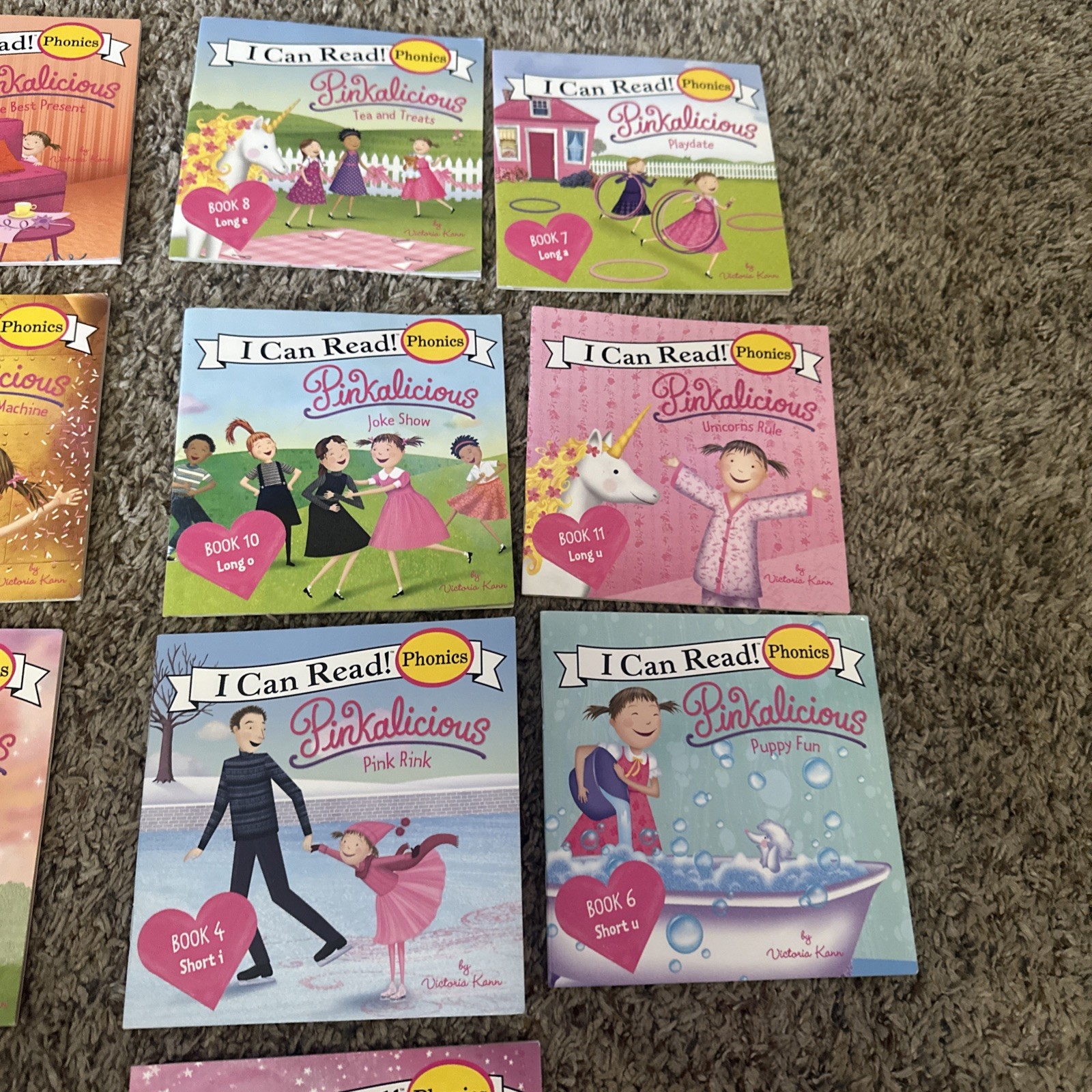 Pinkalicious I Can Read Phonics Box: Books Lot of 10 Mini Books Like New