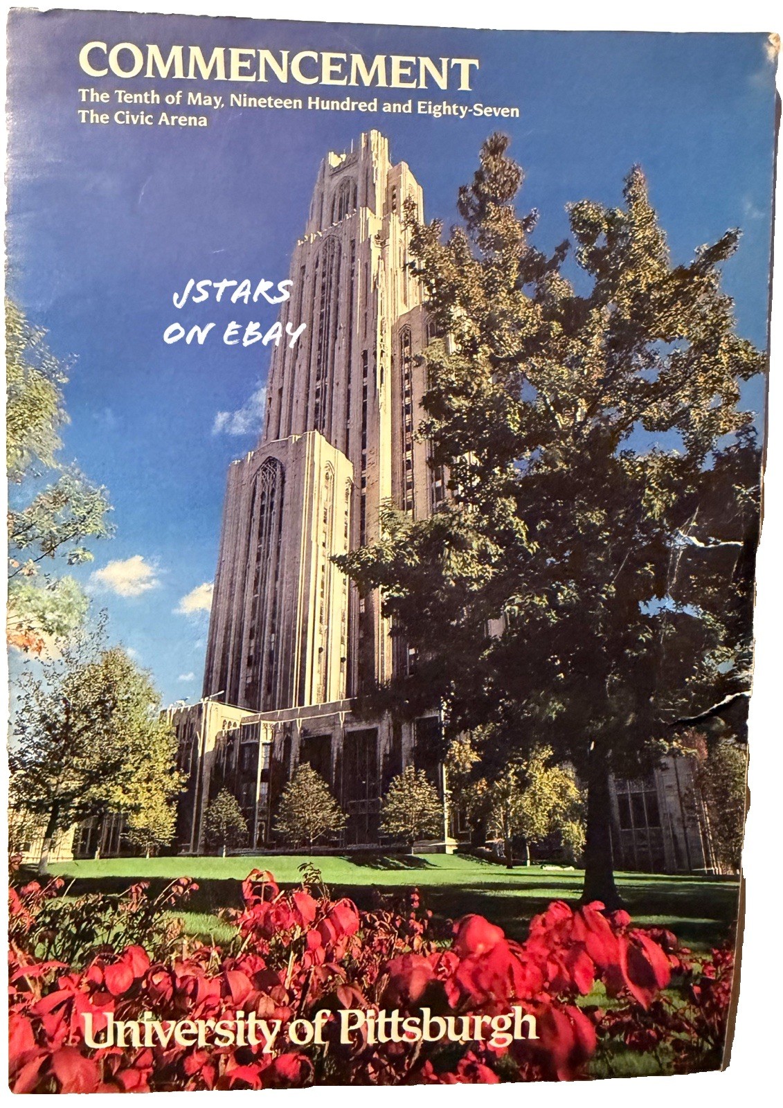 1987 UNIVERSITY OF PITTSBURGH COMMENCEMENT EXERCISES BOOK 136 PAGES with NAMES