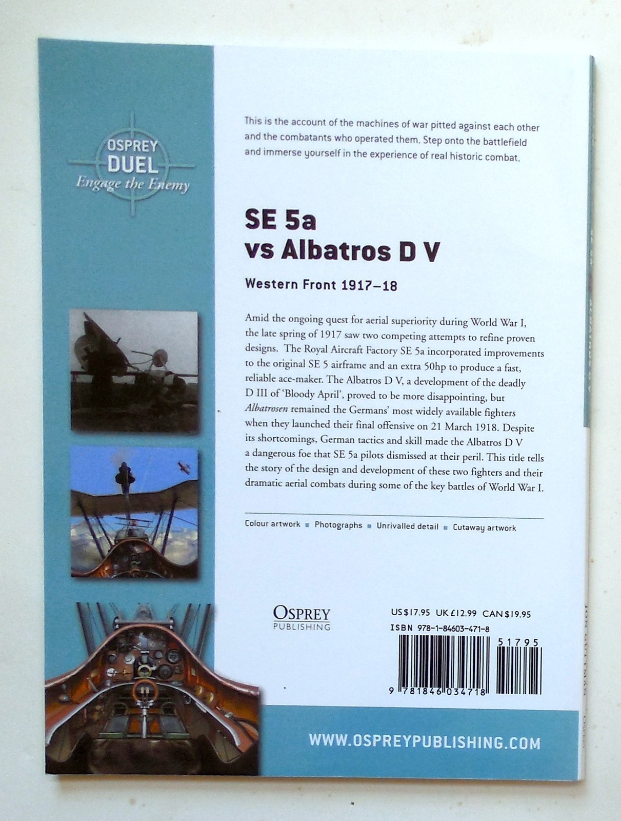 Osprey Duel Series “SE 5a vs. Albatros D V – Western Front 1917-18” Book No. 20