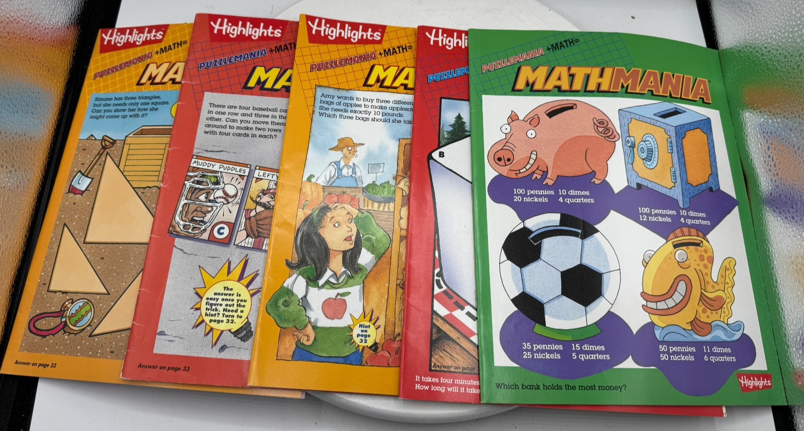 Highlights Mathmania Vintage early 1990+ Lot 37 Activity Book Homeschool