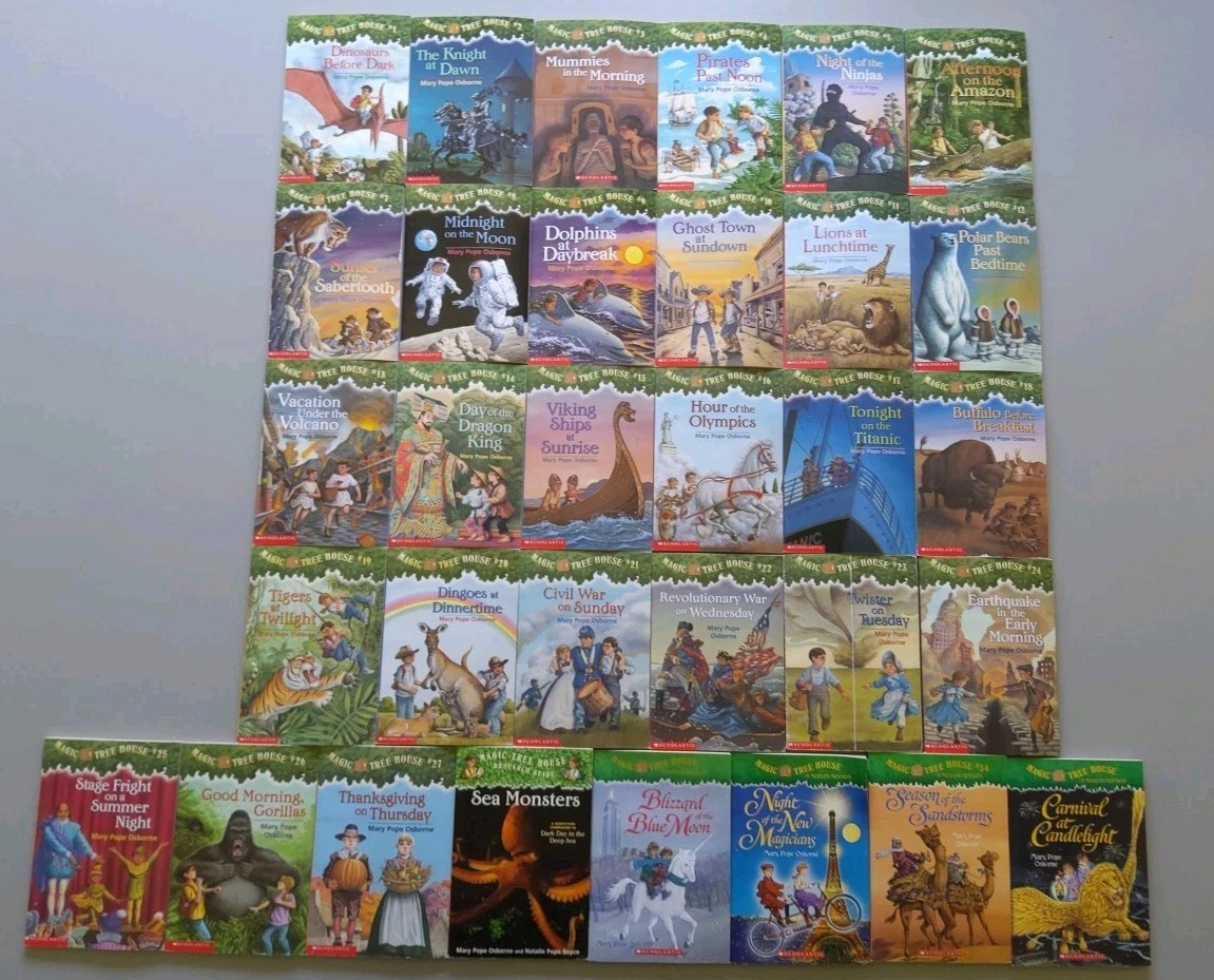 Lot of 32 – Magic Tree House – Trade Paperbacks – 1-27 Original Series, Plus 5