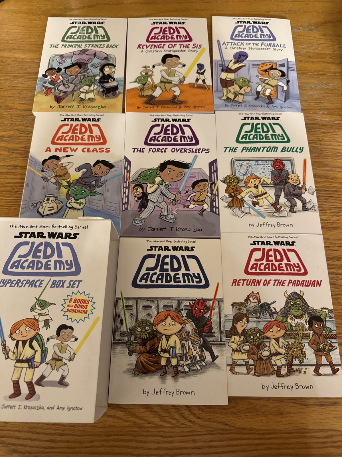 Star Wars Jedi Academy Hyperspace 8 Book Set, box and Lot 8 Books Scholastic
