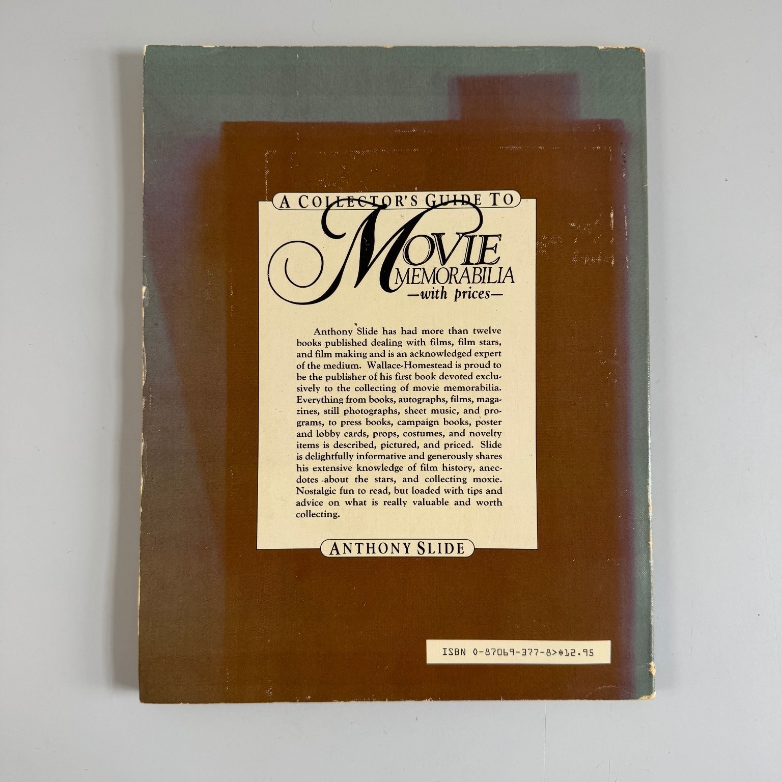 Movie Memorabilia Collector’s Guide Anthony Slide 1983 1st Printing Film Wallace