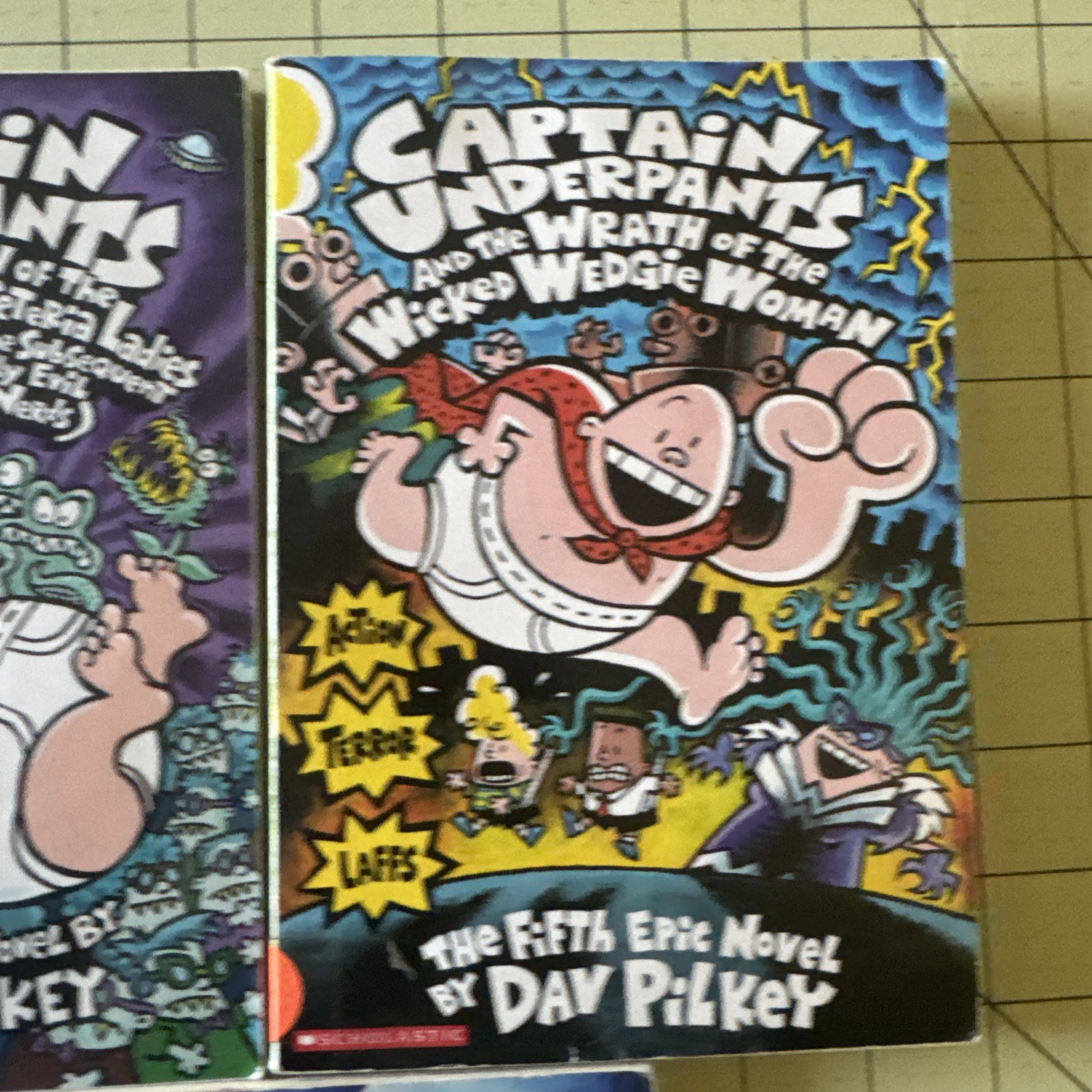 Set of 5 Captain Underpants Books Paperback Lot Pilkey Booger Boy Wedgie Ladies