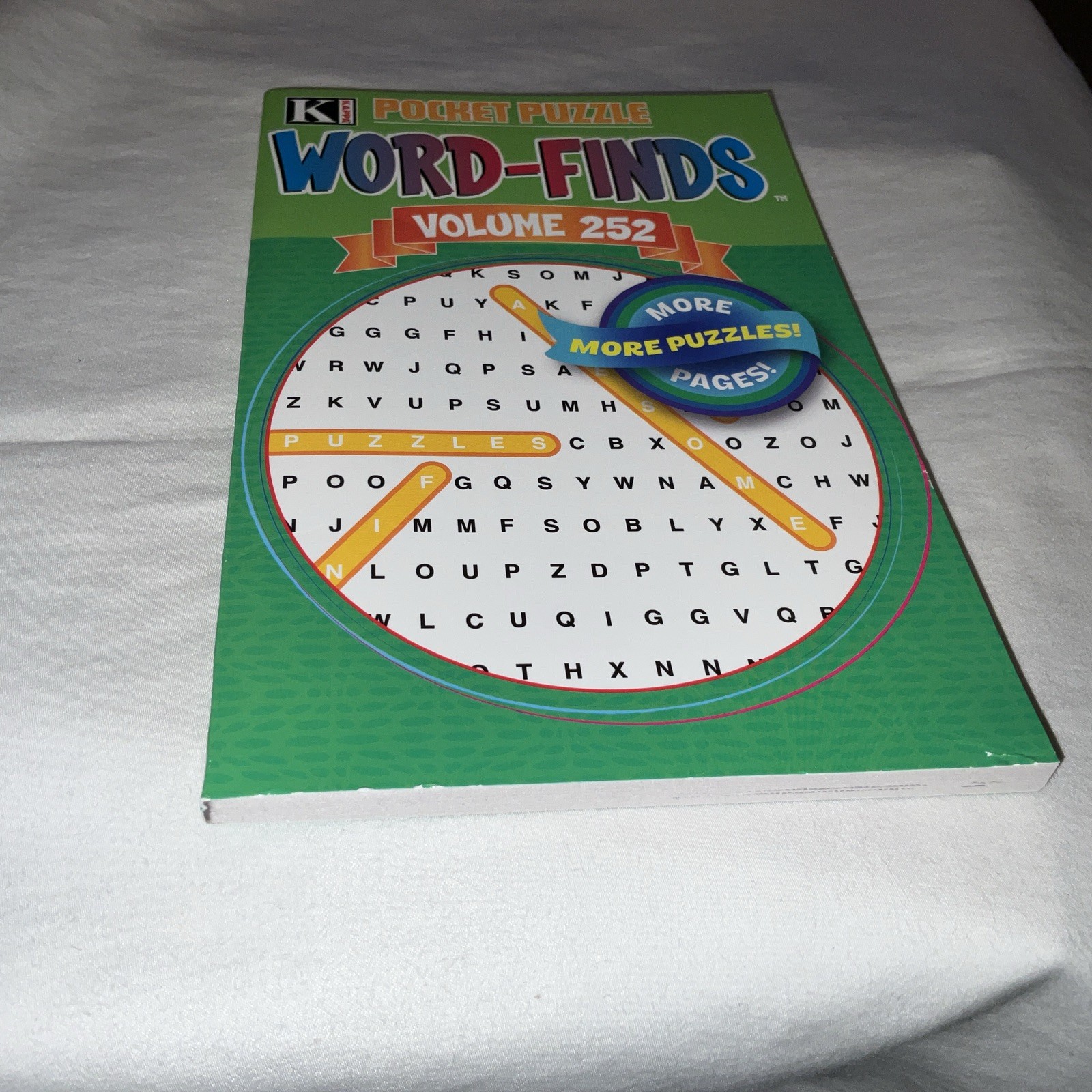 KAPPA Word-Find Pocket Puzzle Volume 252 Pages 129 W/ 58 Puzzles Large Print NEW