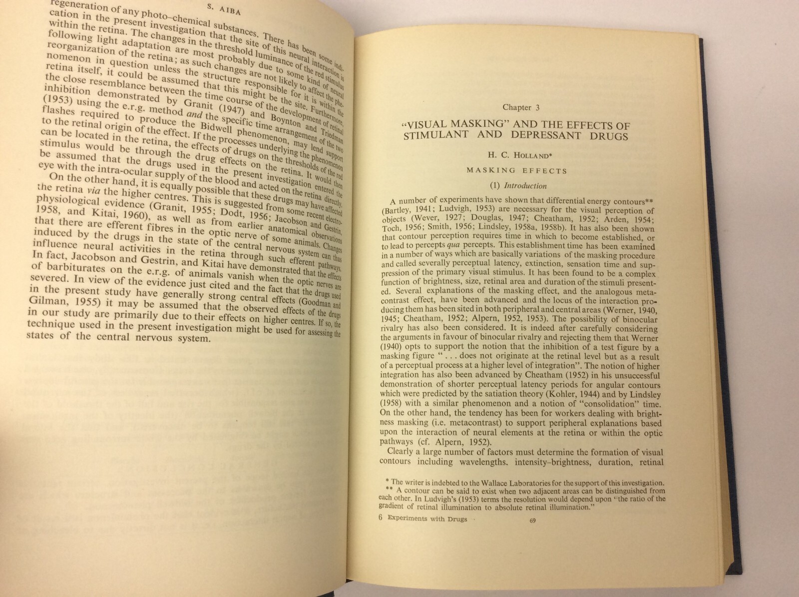 Experiments with Drugs H.J. Eysenck Pergamon Press Book Macmillan Company Book