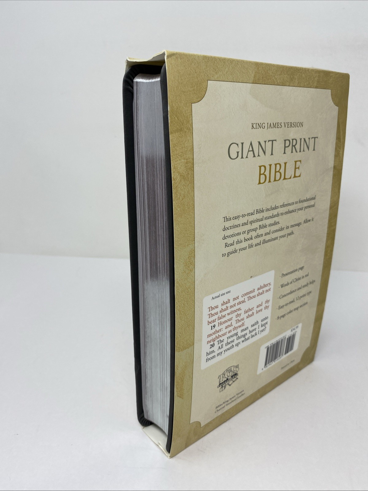 KJV Giant Print Bible (2014, Charcoal Simulated Leather) – TGS International