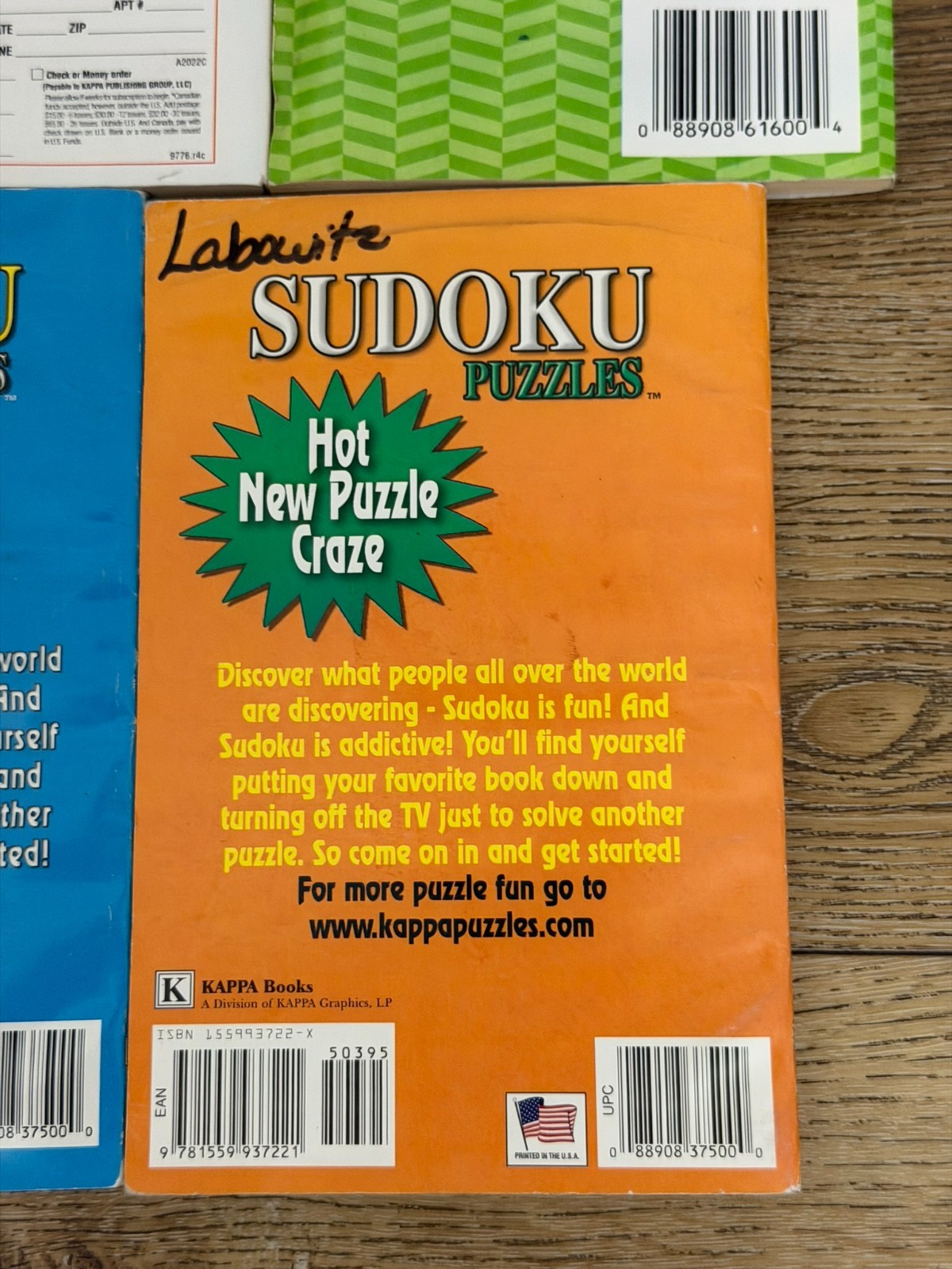 Puzzle Book Lot 6 Large Print Word Find Sudoku Crossword Kappa Puzzles