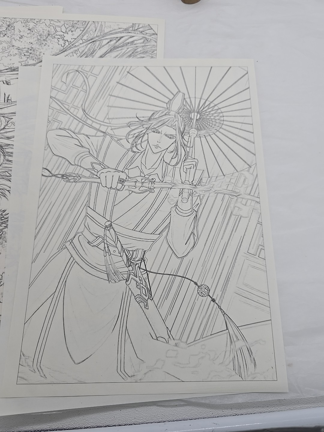 ACG Anime Coloring Book – 24 Loose Pages Color Pencil or Artist Choice SEE PICS