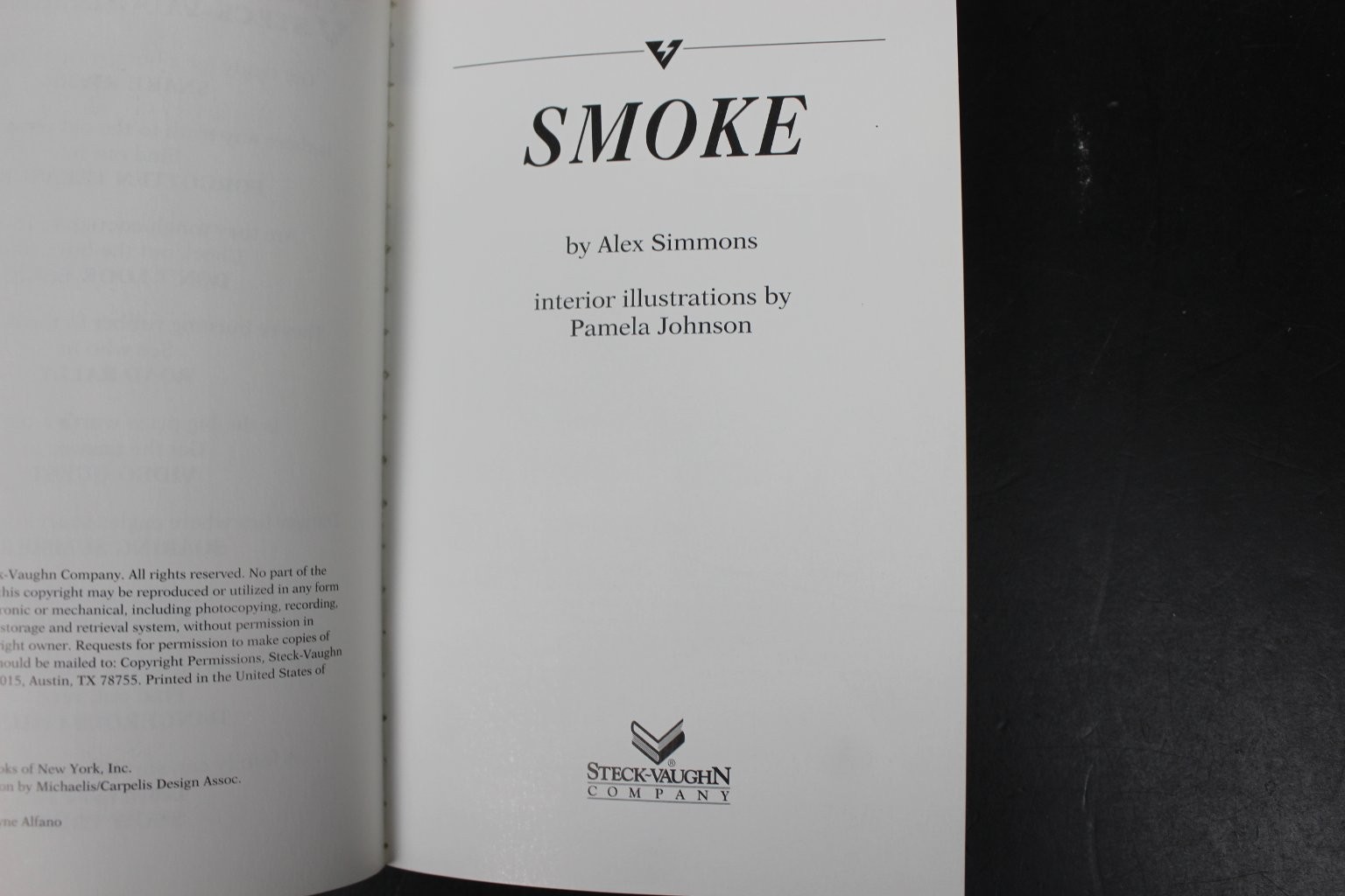 Smoke Alex Simmons 1995 Adventure Survival Illustrated Steck-Vaughn PB