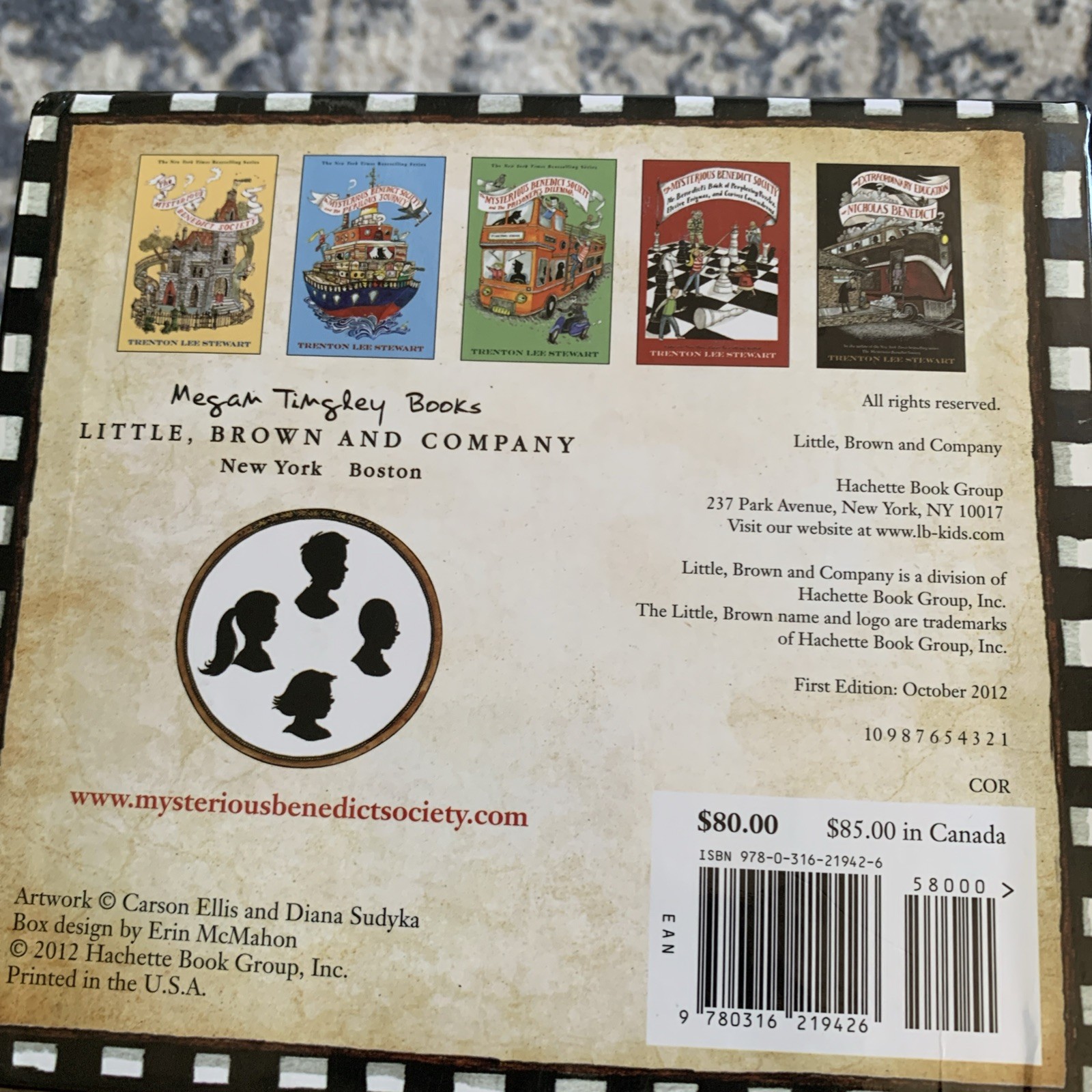 The Mysterious Benedict Society HARDCOVER Complete Collection Box Set First Ed.