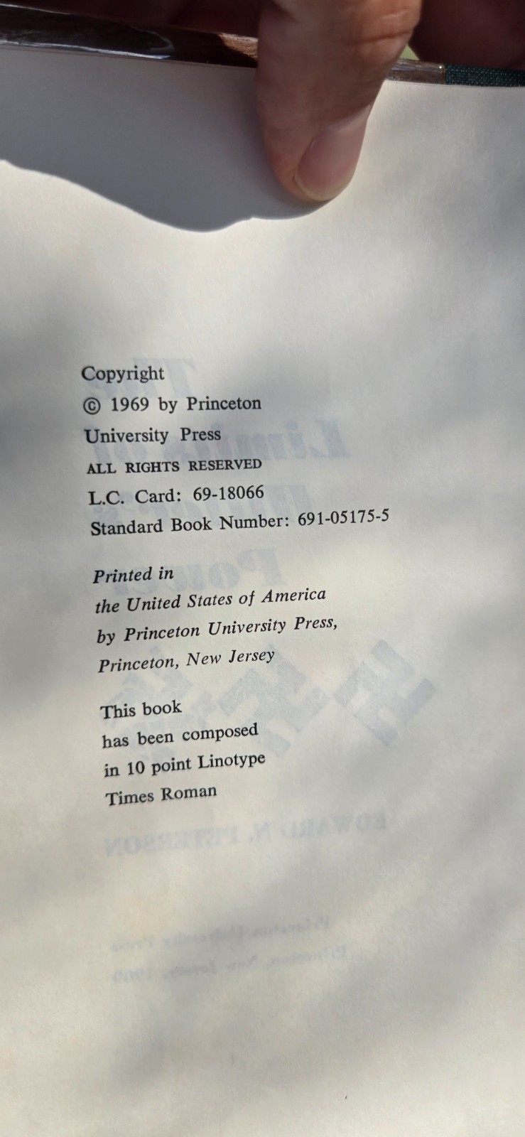 The Limits of Hitler’s Power 1st Edition by Edward N Peterson Book HCDJ Ex Lib