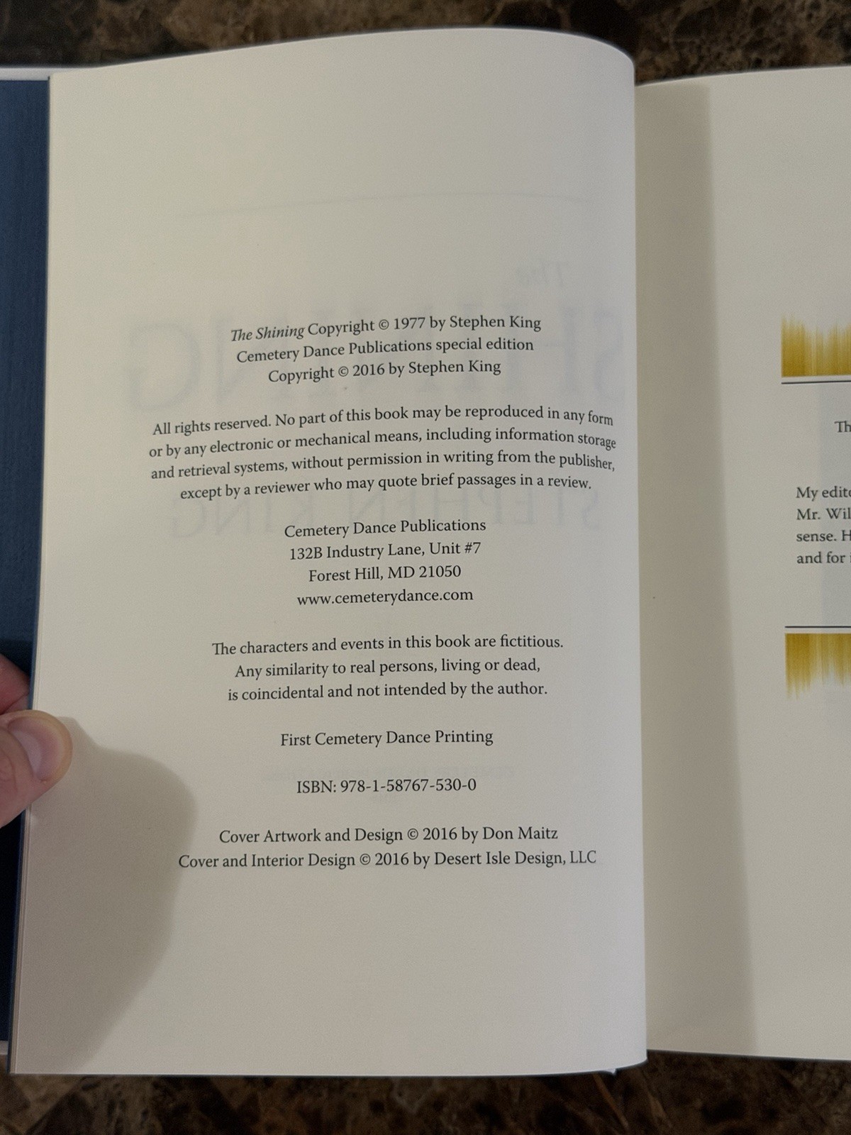 Stephen King The Shining Cemetery Dance Gift Edition Hardcover Slipcase