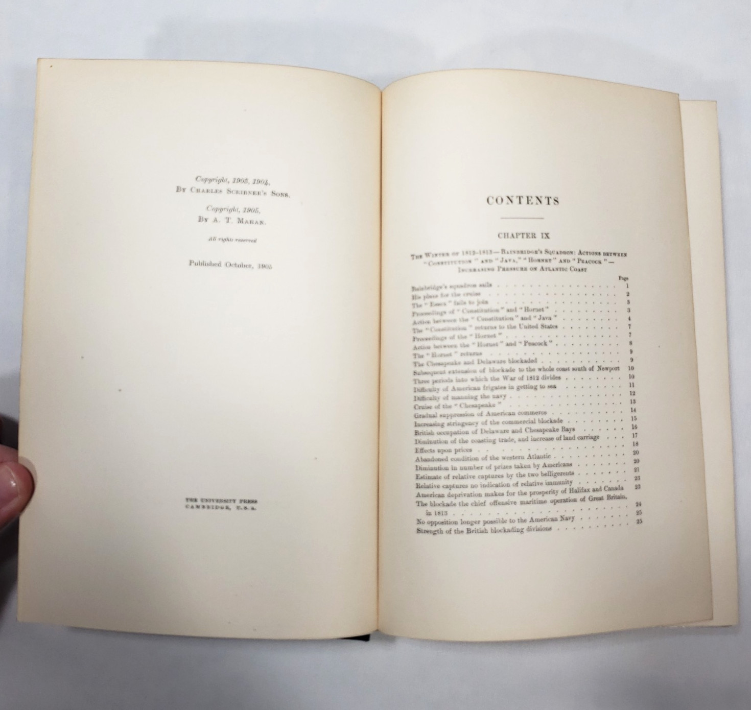 Sea Power In Its Relations To The War Of 1812 Volume 2 Only Mahan 1905 History