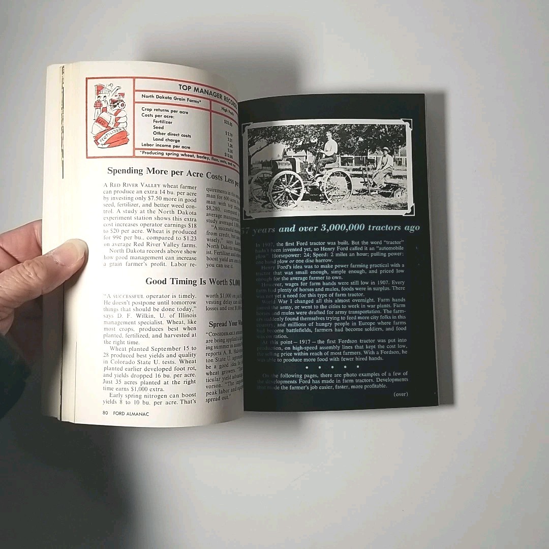 Vintage 1964 THE FORD ALMANAC For Farm Ranch And Home Golden Press