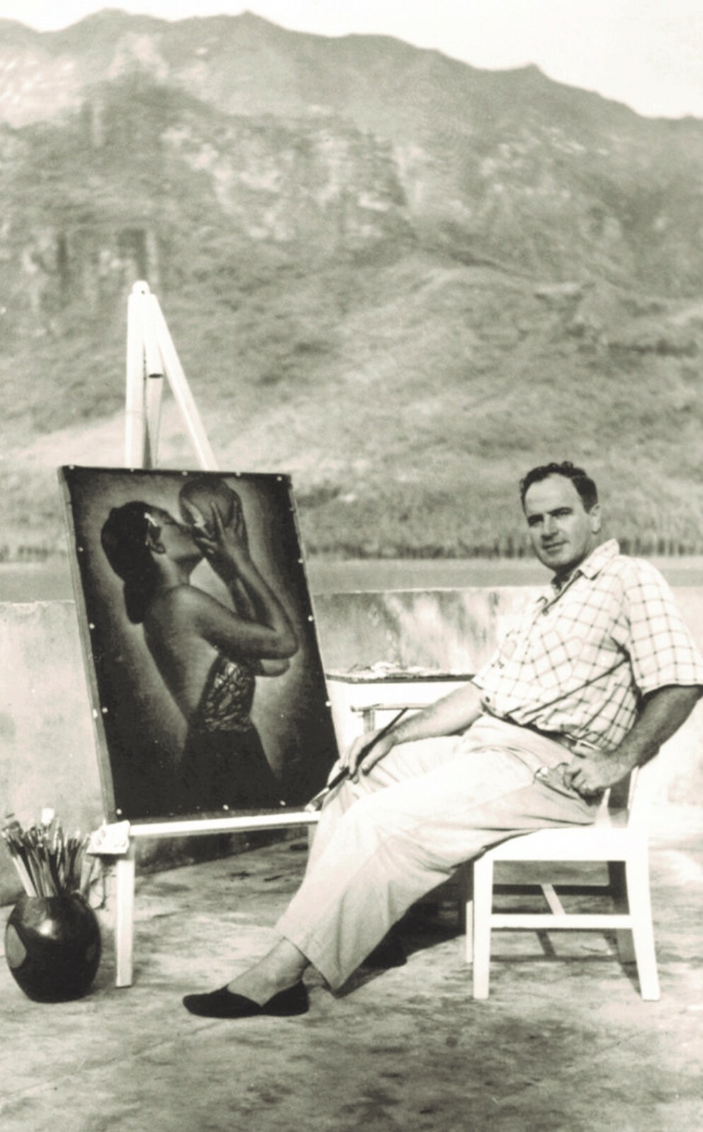 LEETEG, BABES, BARS, BEACHES, and BLACK VELVET ART; author signed, nudes,Tahiti