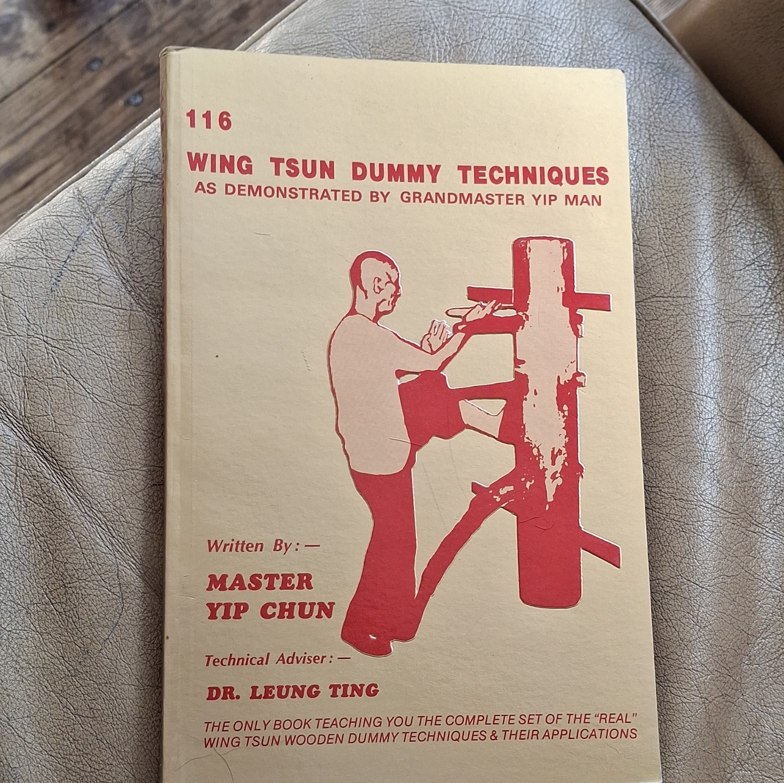 Master Yip Chun Wing Tsun Dummy Techniques Instructional Paperback (English)