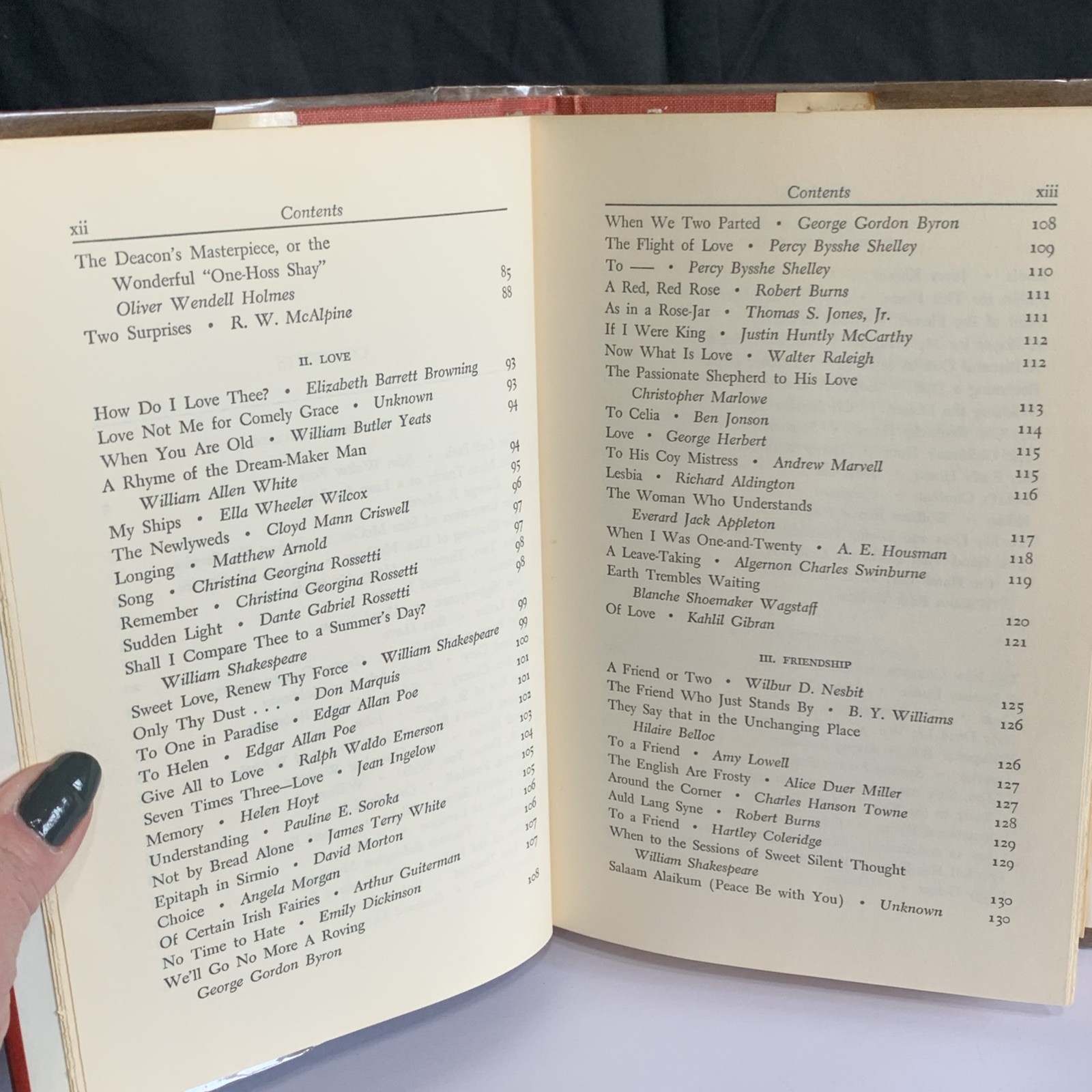 POEMS THAT LIVE FOREVER 1965 Selected by Hazel Felleman Hardback Used