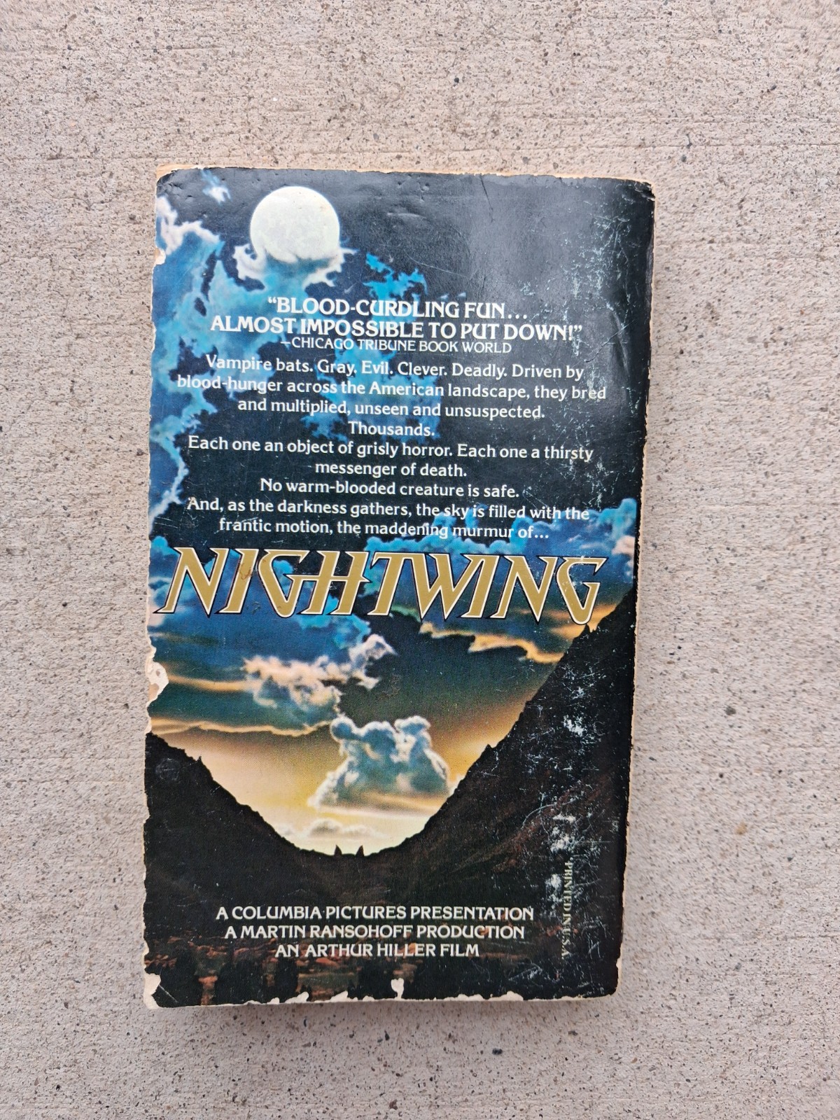 Martin Smith Nightwing 1979 Horror Jove Paperback Vampire Bats