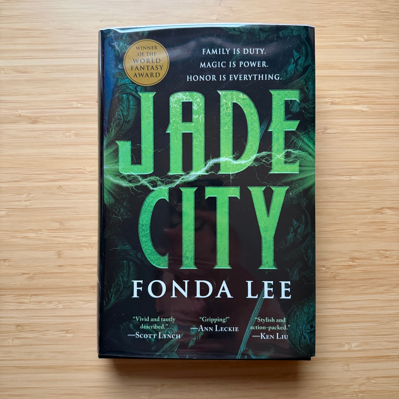 SIGNED Jade City by Fonda Lee Hardcover 1st Ed / Later Printing LIKE NEW