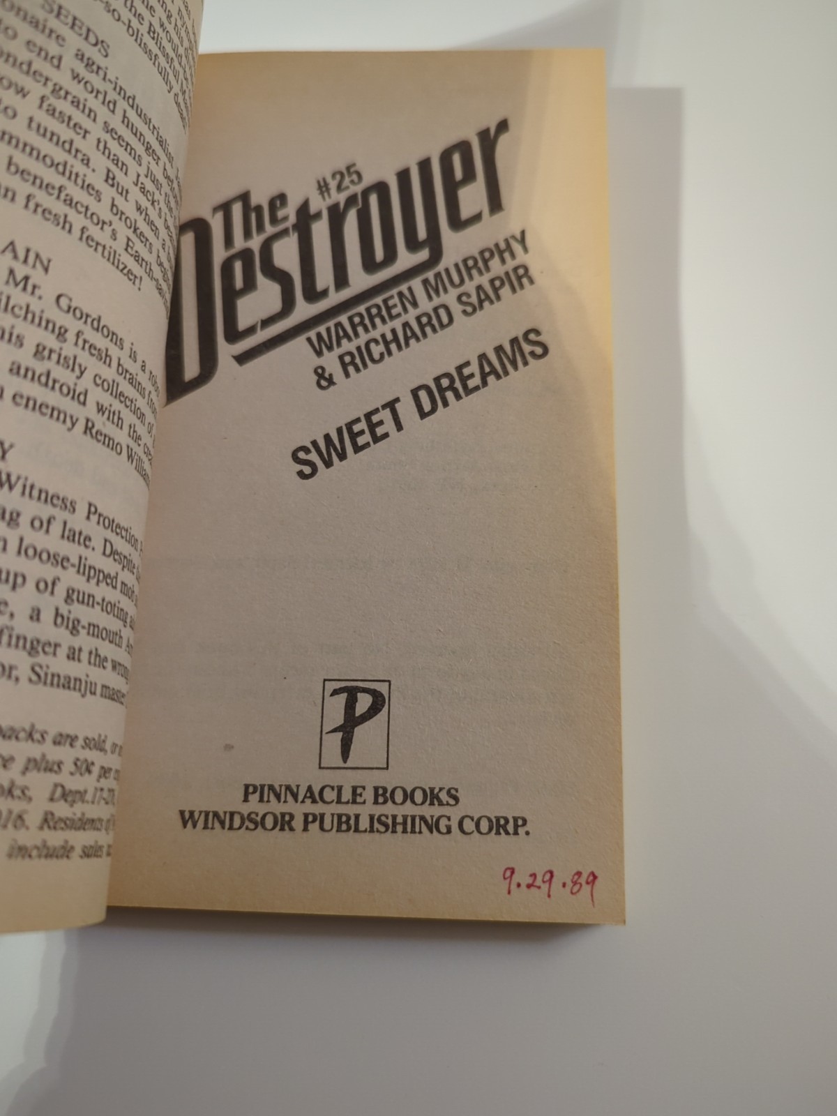 The Destroyer Lot 9 PB Books Mixed Incomplete Run #8/#40