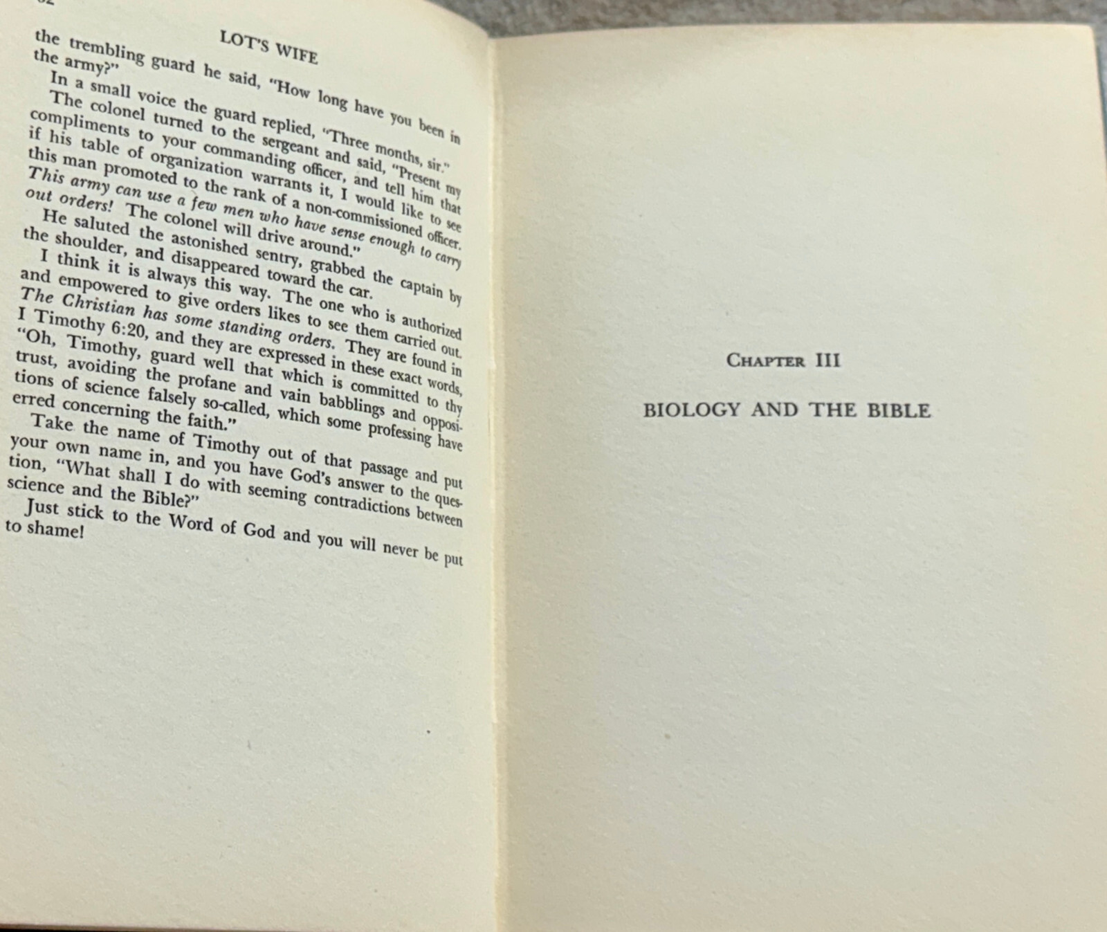 Lot’s Wife and the Science of Physics By Harry Rimmer RARE 1947 HC/G+
