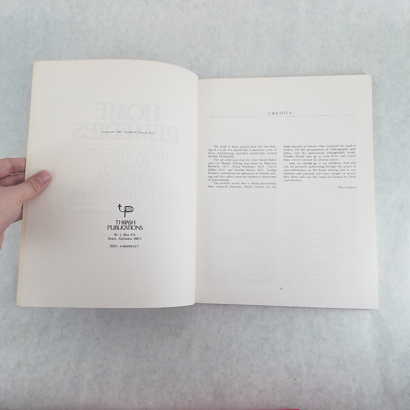 Home Remedies Hydrotherapy Massage Charcoal Other Treatments Agatha Thrash 1981