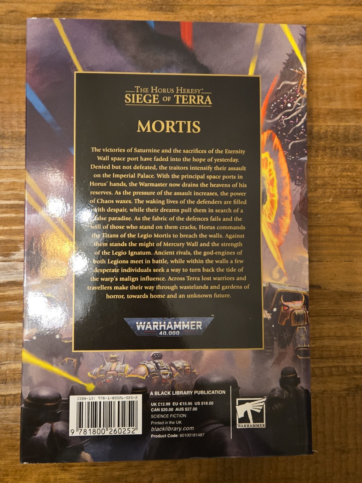 Mortis by John French (Trade Paperback) Horus Heresy Warhammer 40k