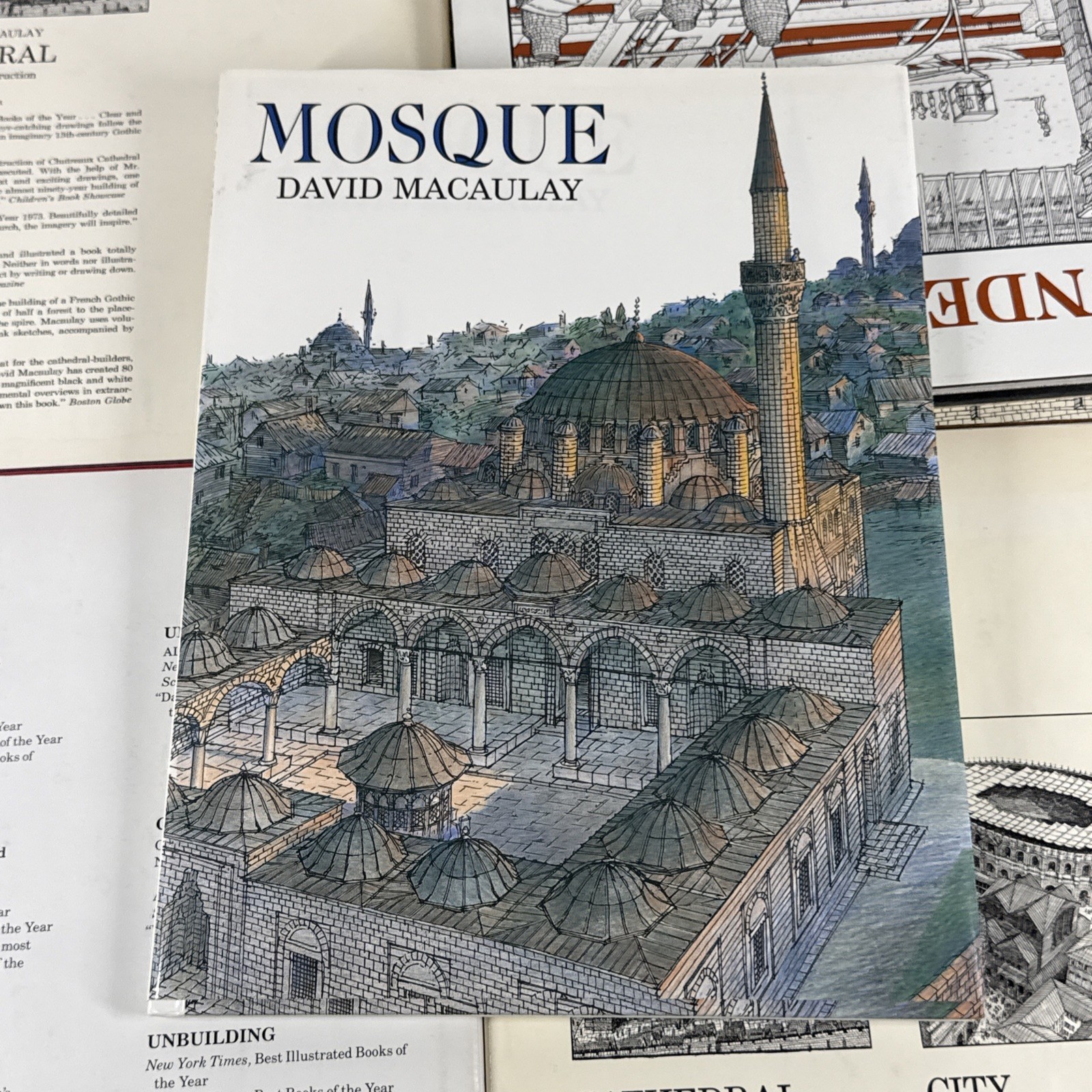 David Macaulay Architecture Book Lot 6 City Cathedral Mosque Castle SIGNED 1st