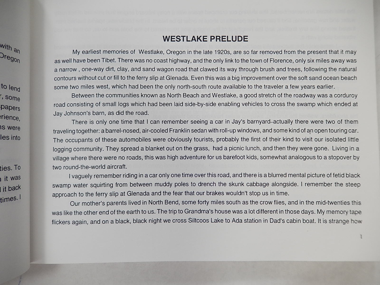 Hells Hole and Battle Beach: The Westlake Story by Bob Jackson, 2000, SIGNED
