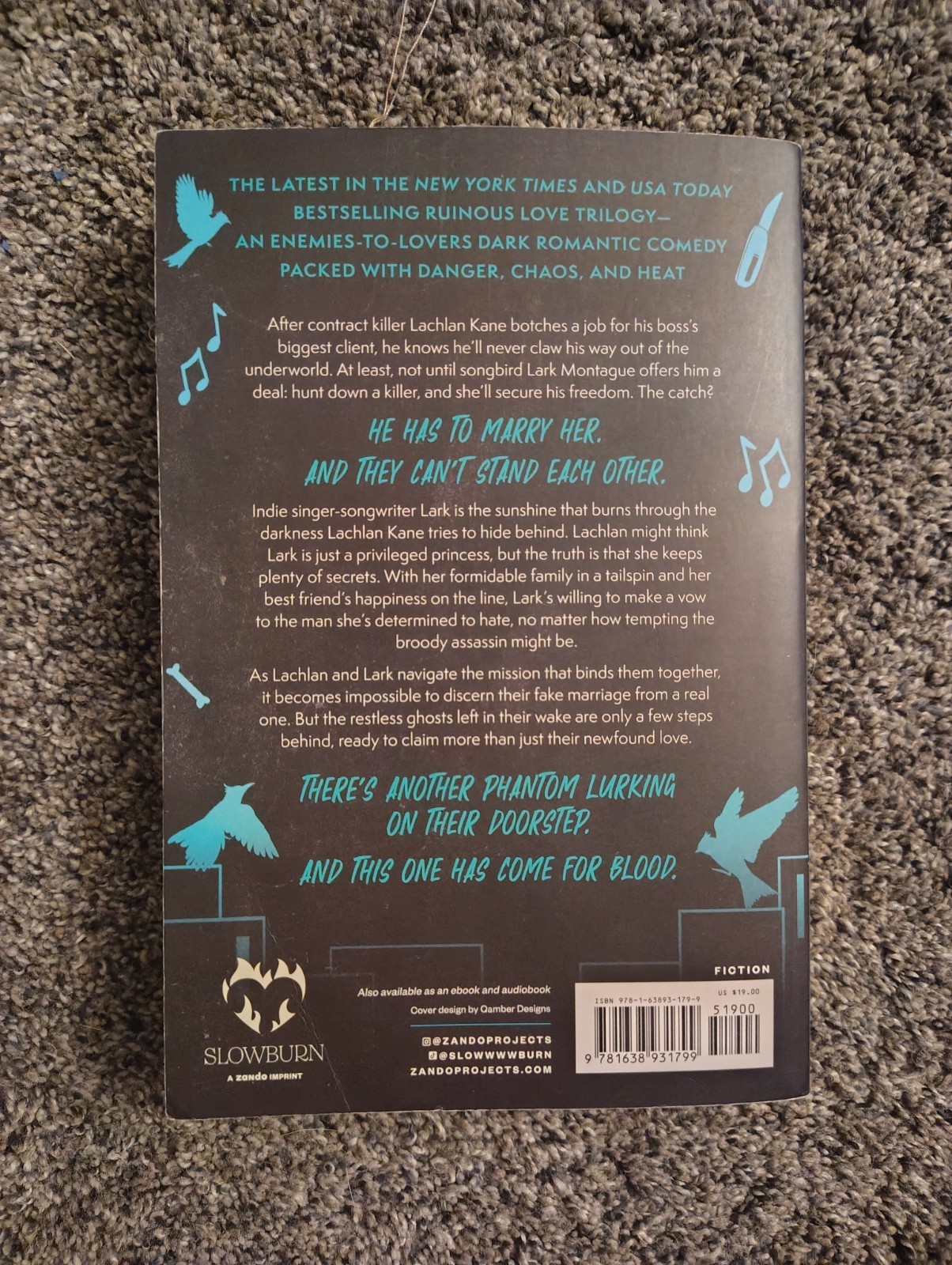 Leather & Lark (The Ruinous Love Trilogy) Brynne Weaver PB Romance 2024