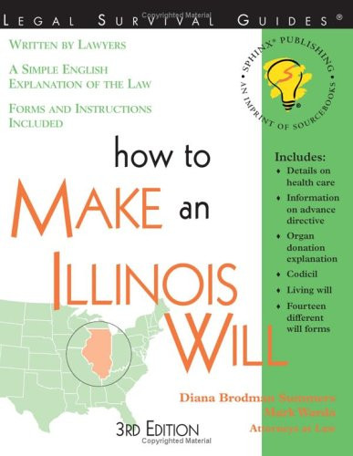 How to Make an Illinois Will – Summers, Diana Brodman|Warda, Mark – Good – S…