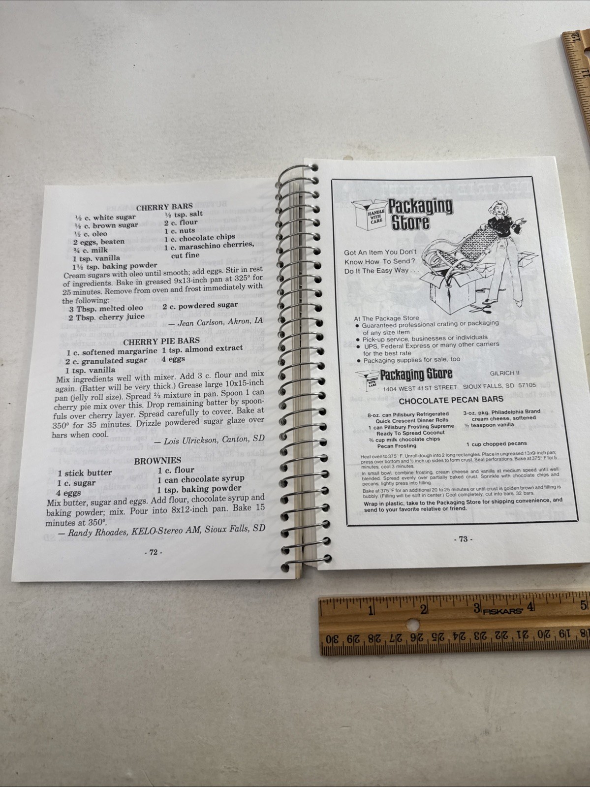 Sioux Falls South Dakota SD Cookbook Vintage 1980s KELO Radio Station Midwestern