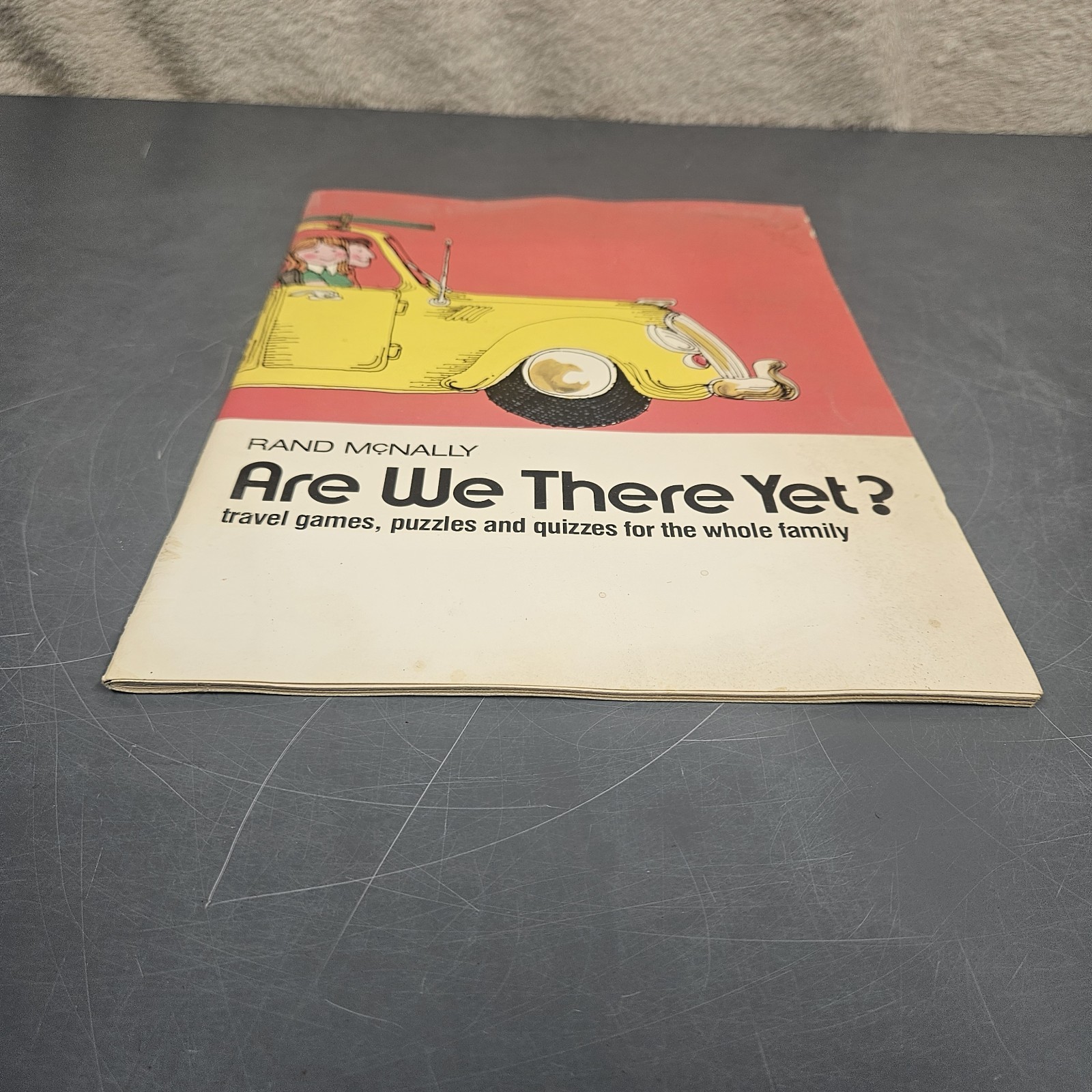1980 Rand McNally Are We There Yet? Travel Games Puzzles Quizzes For The Family