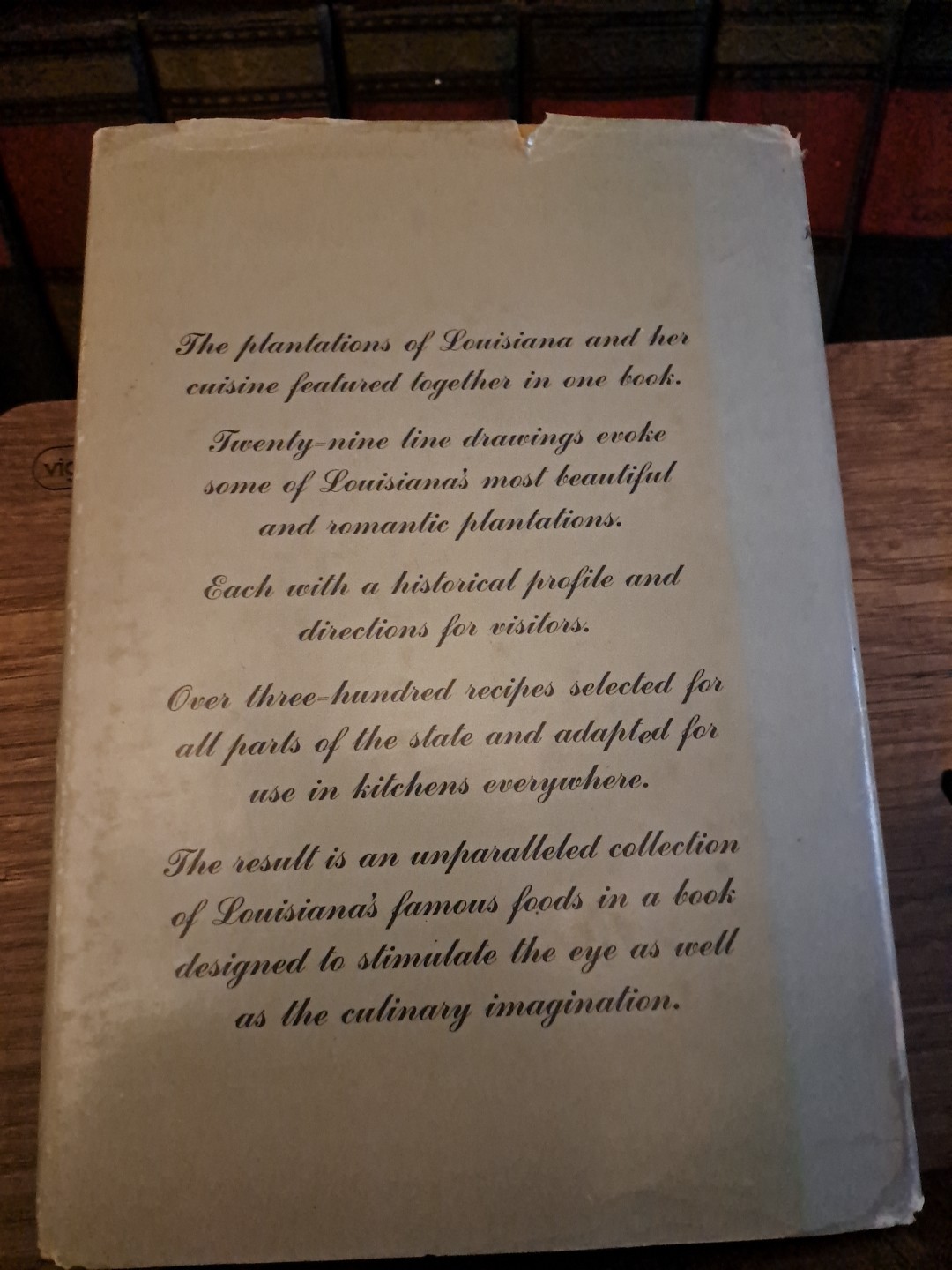THE PLANTATION COOKBOOK Junior League New Orleans Cookbook 1972 HCDJ Free Ship