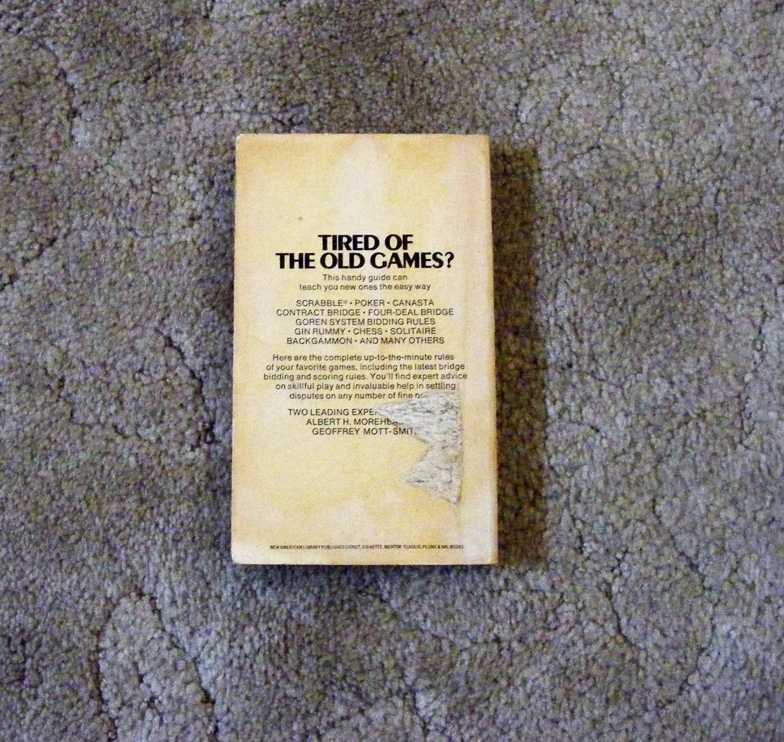Hoyle’s Rules of Games by Albert H. Morehead and Geoffrey Mott-Smith (1963 PB)