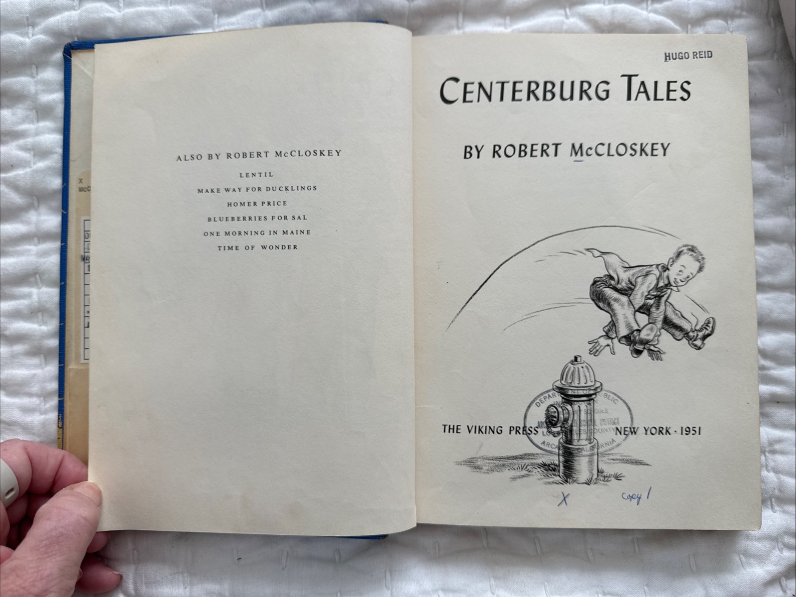 Centerburg Tales By Robert McCloskey (Vintage Hardcover Book, 1957) 5th Printing