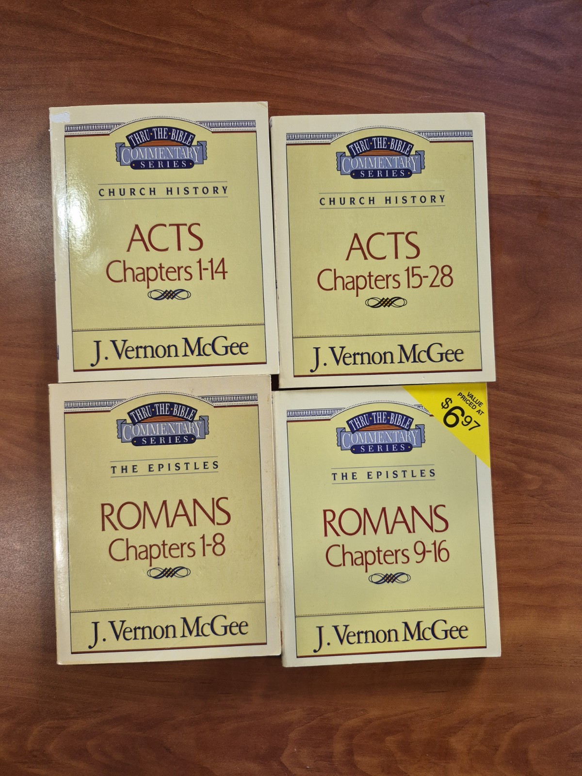 J Vernon McGee Thru The Bible Commentary Series Lot Of 11 Assorted Volumes