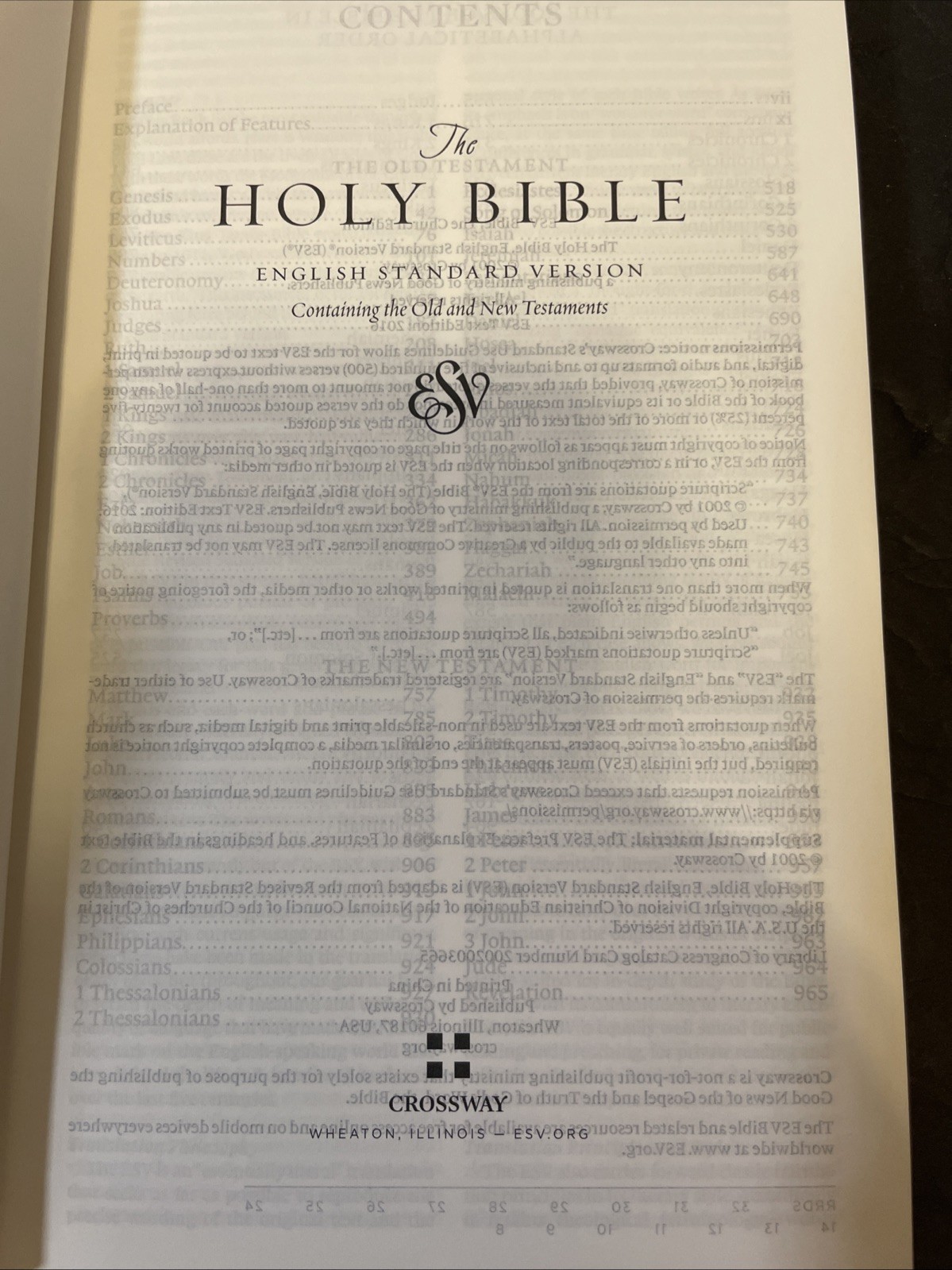 ESV Church Bible (Hardcover, Black) by ESV Bibles