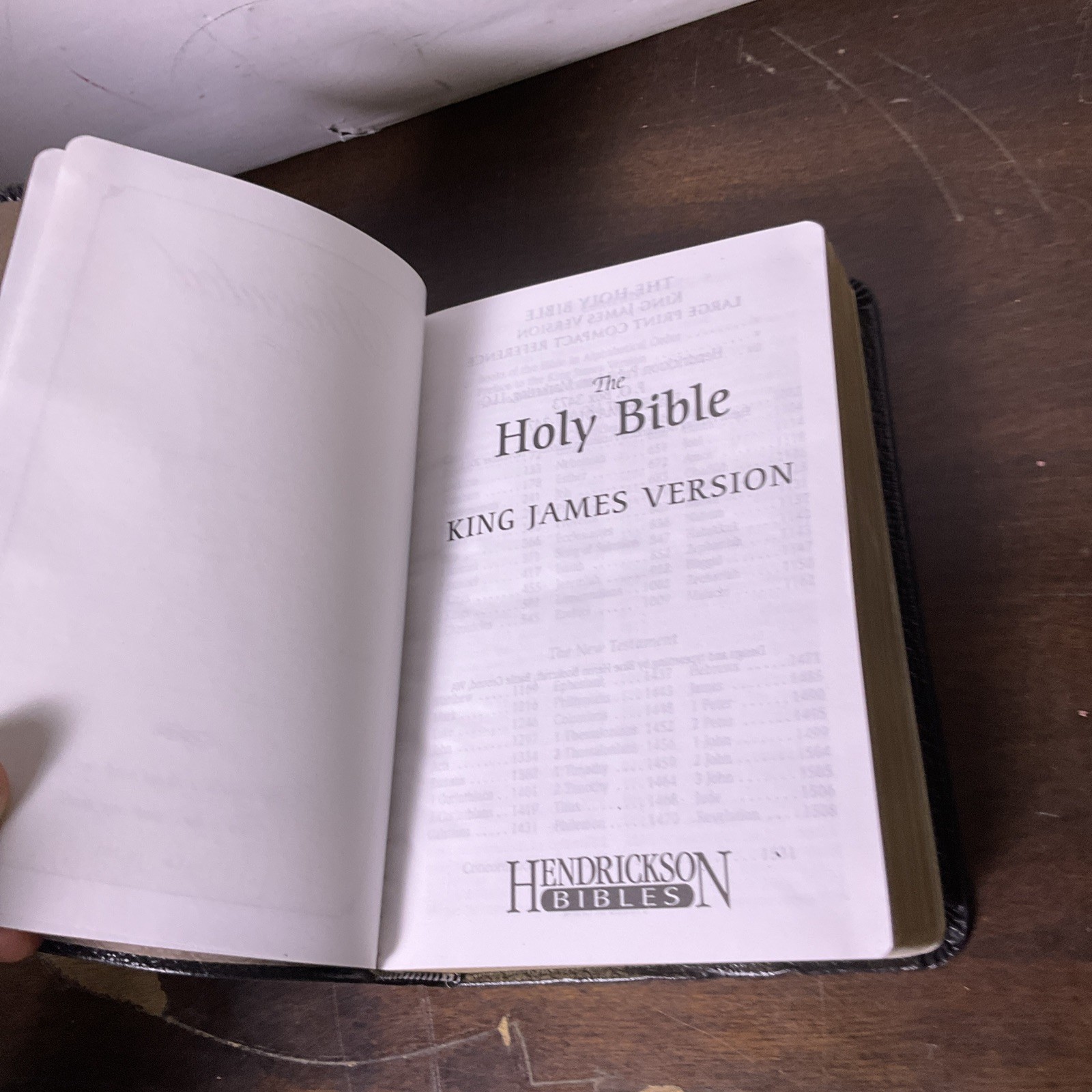 Holy Bible KJV Reference Edition Hendrickson Bibles