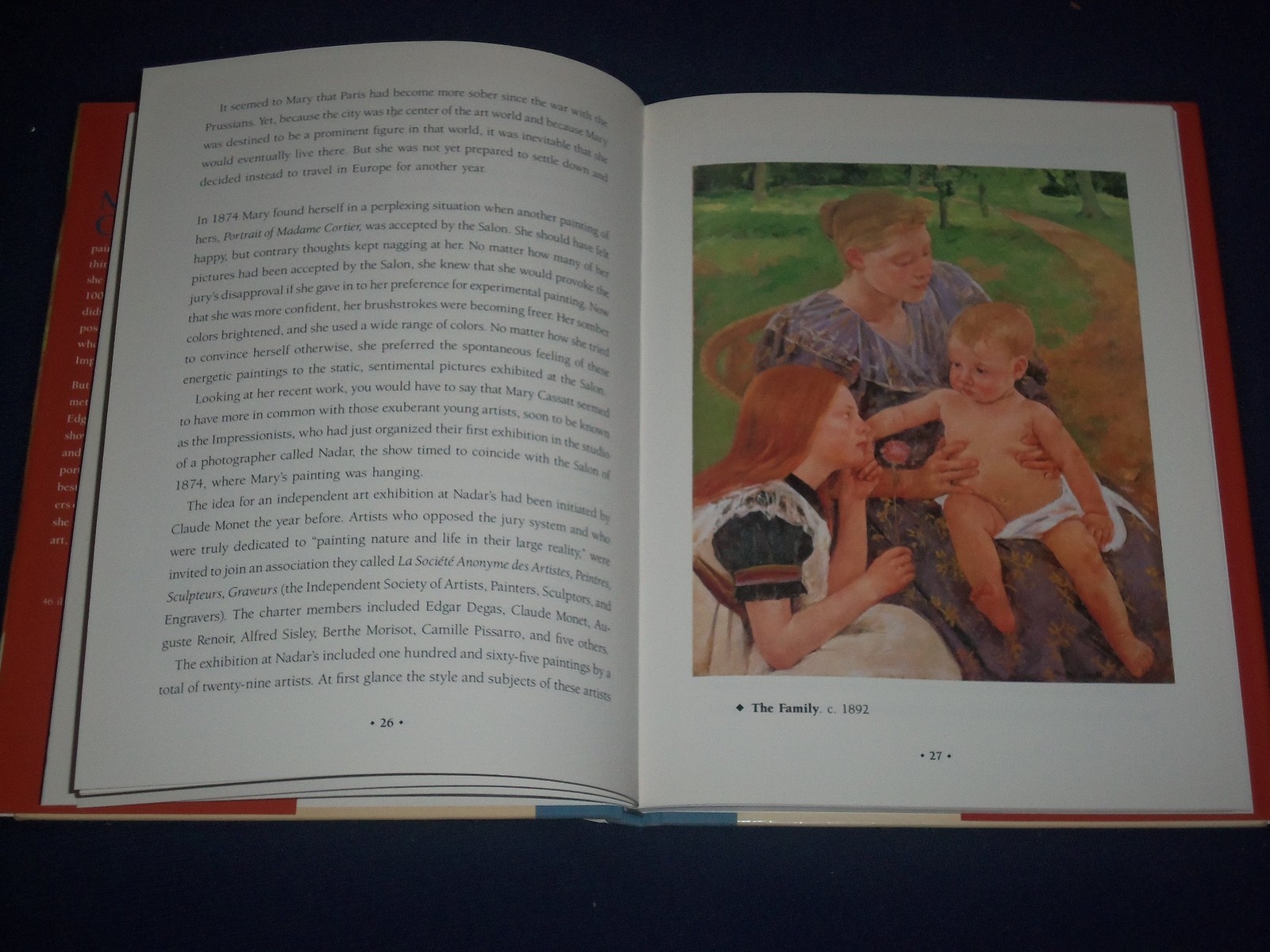 1990 MARY CASSATT HARDCOVER BOOK BY SUSAN E. MEYER – ILLUSTRATIONS – KD 1604