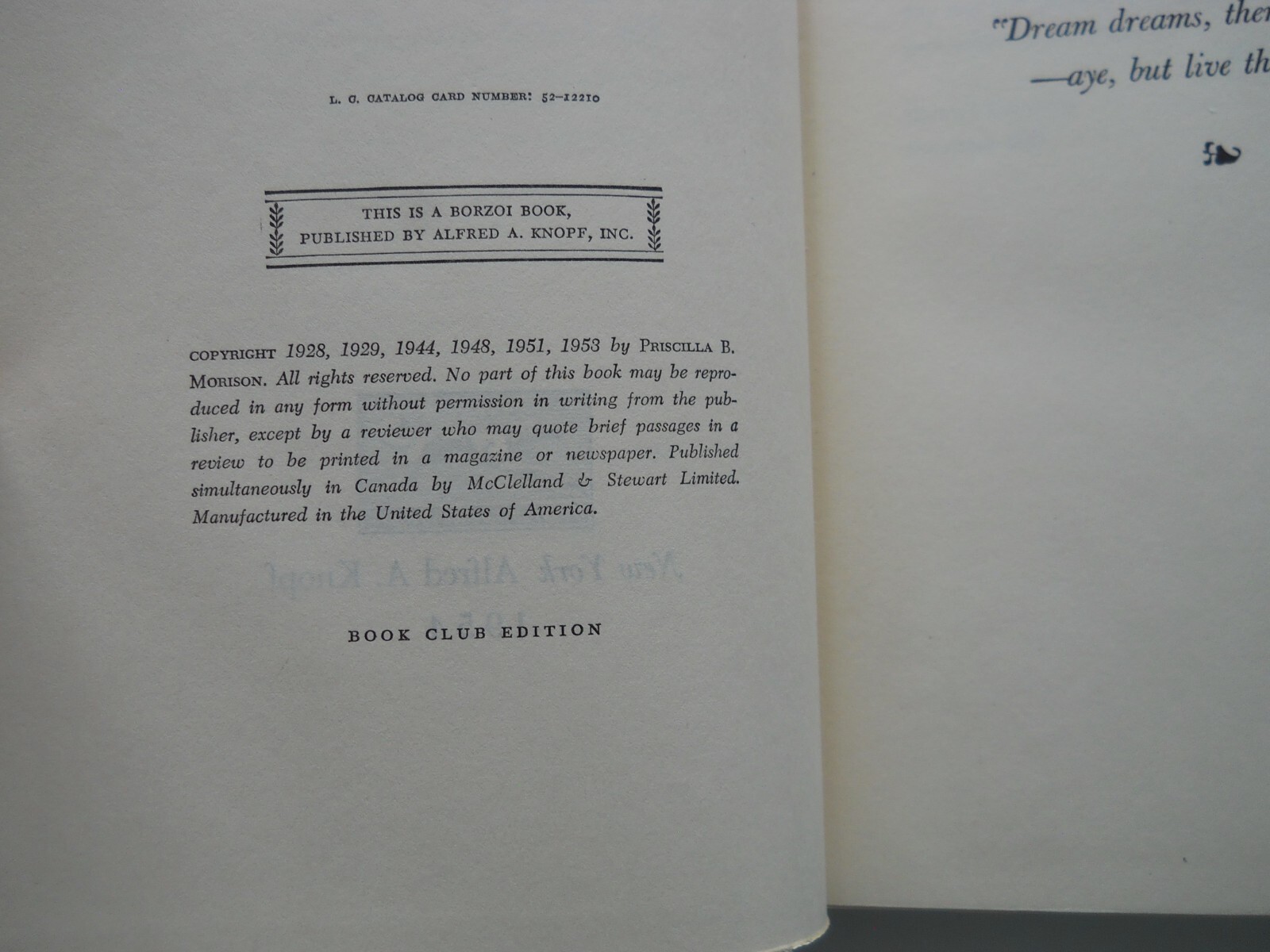 BY LAND AND BY SEA ESSAYS AND ADDRESSES BY SAMUEL ELIOT MORISON 1954