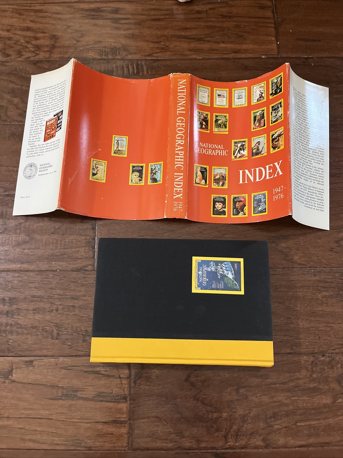 Vintage National Geographic Index 1947-1976 Hardcover with Dust Jacket Vintage