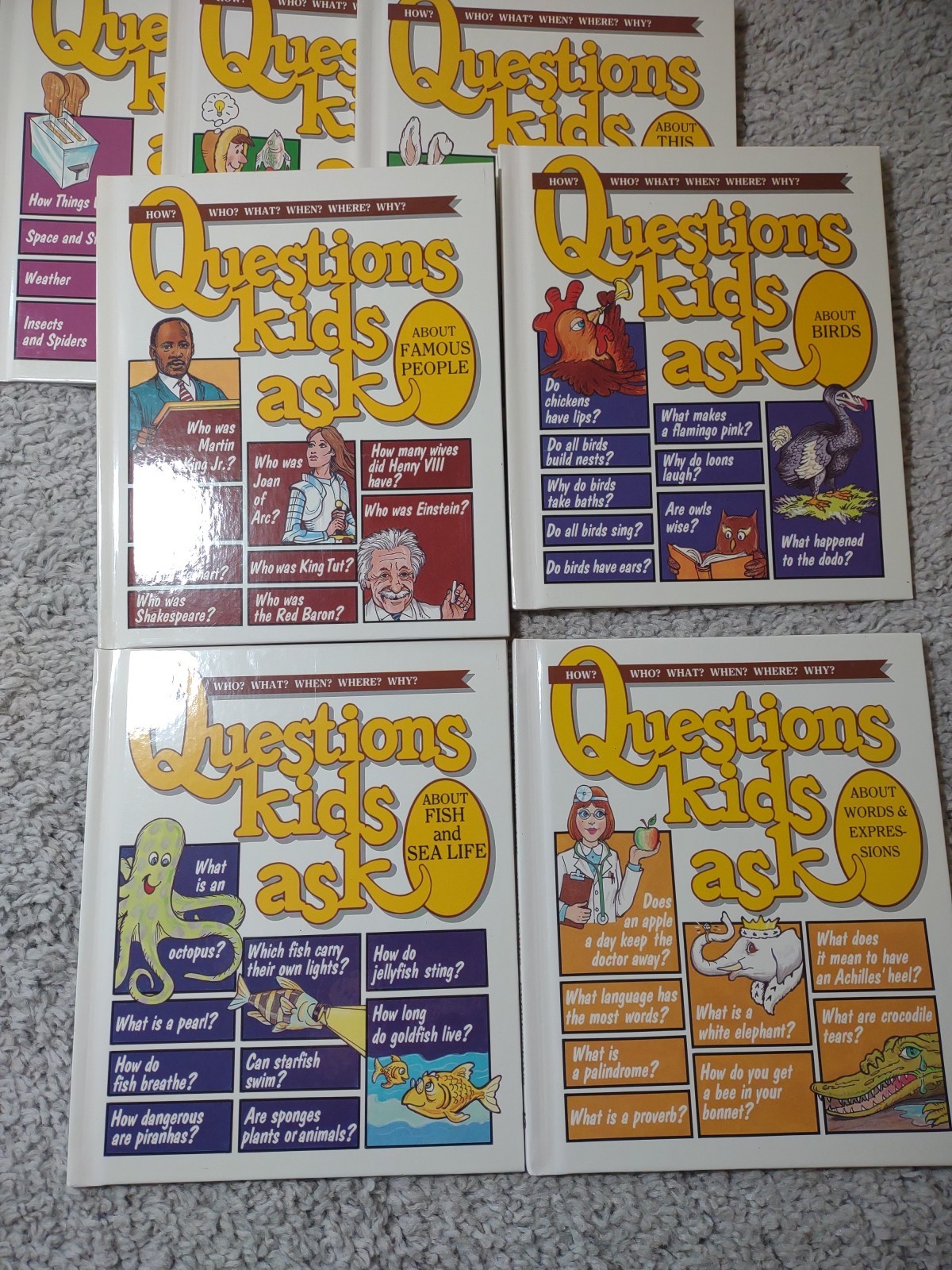 Questions Kids Ask Hardcover Books 1988 – Lot Of 17