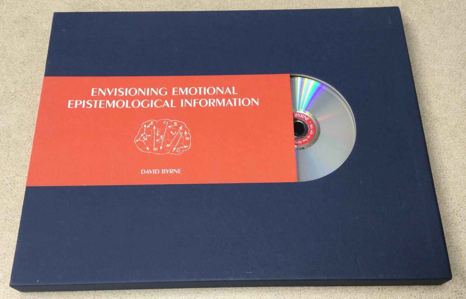 Misc – Envisioning Emotional Epistemological Information David Byrne signed – VG