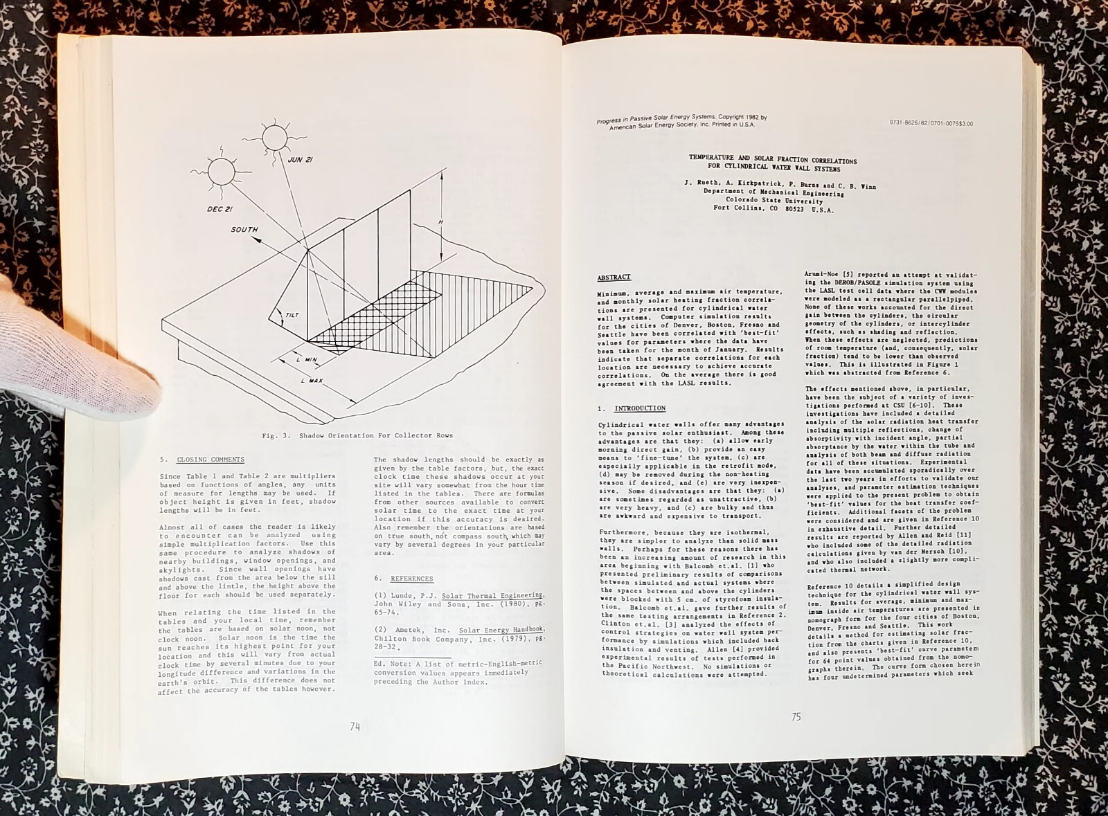 7th National Passive Solar Conference, John Hayes, Preprint Edition Vol. 7, 1982