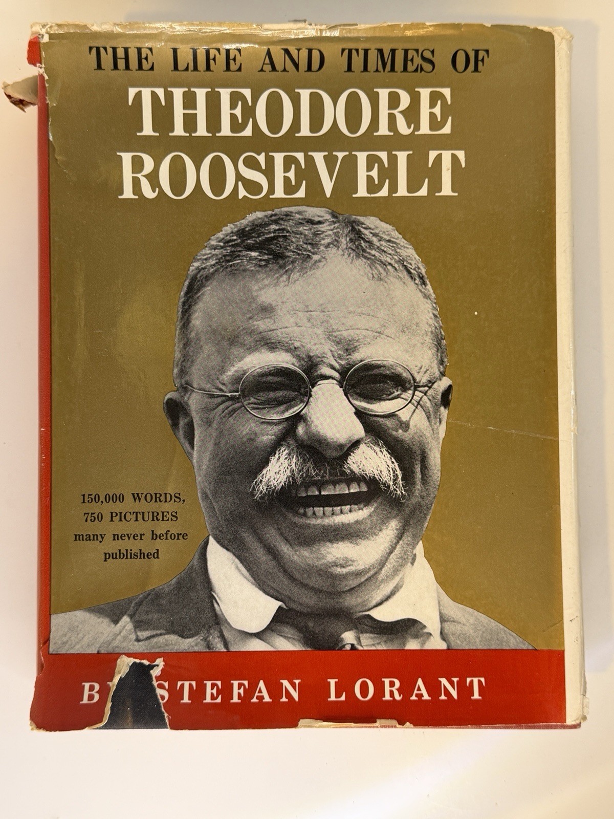 SIGNED 1st Ed 1959: Life & Times of Theodore Roosevelt by Lorant HC/DJ 📖