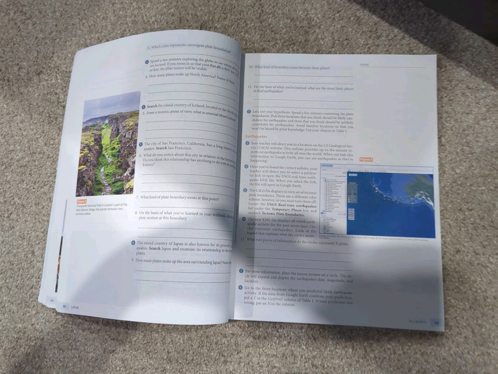 Bob Jones Earth Science (5th Edition) Student LAB MANUAL 8th Grade – Clean Pages