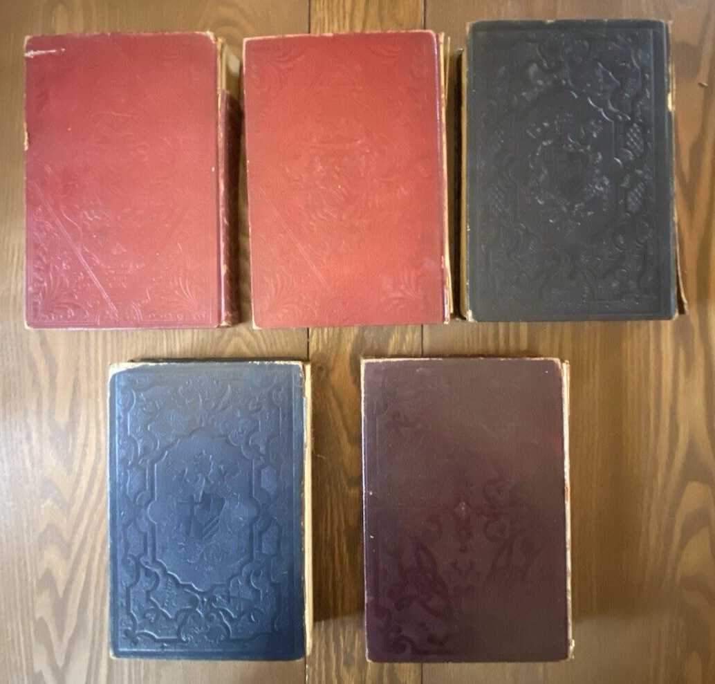 Literature of Italy Lot of 5 National Alumni 1906-1907 Translated into English